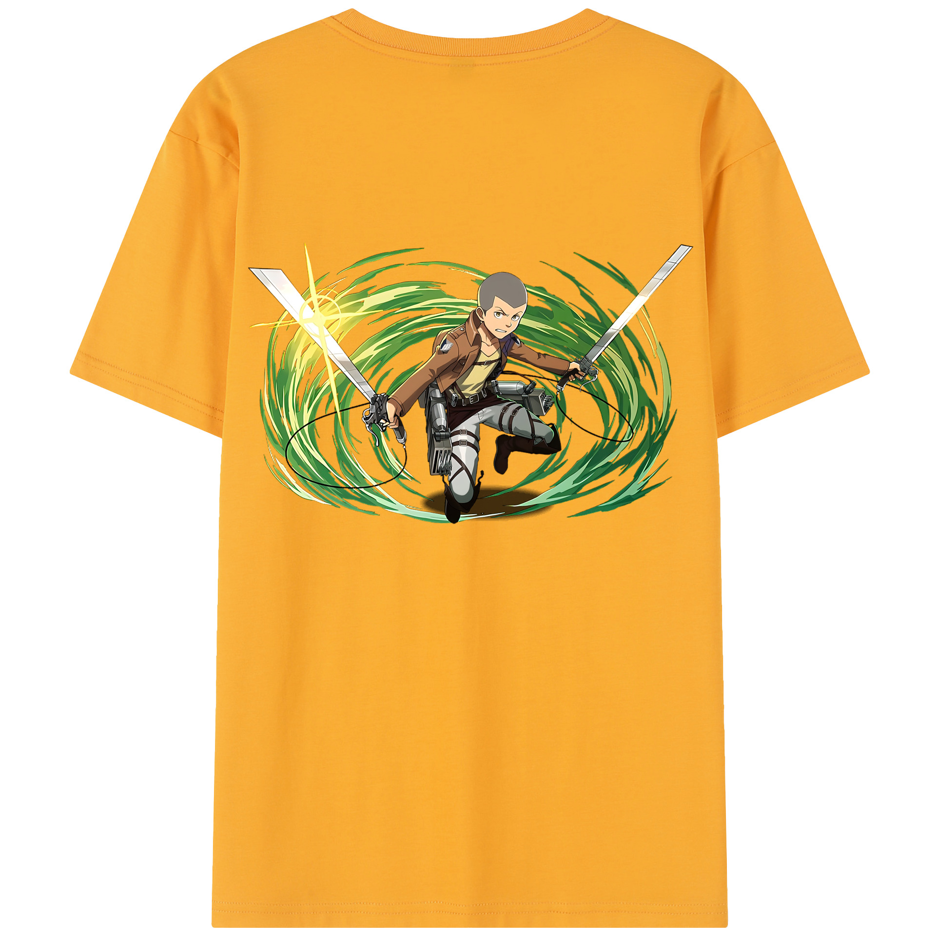 （画像用） 進撃の巨人 コニー·スプリンガー Attack on Titan Connie Springer レディース半袖Tシャツ(バックプリント)