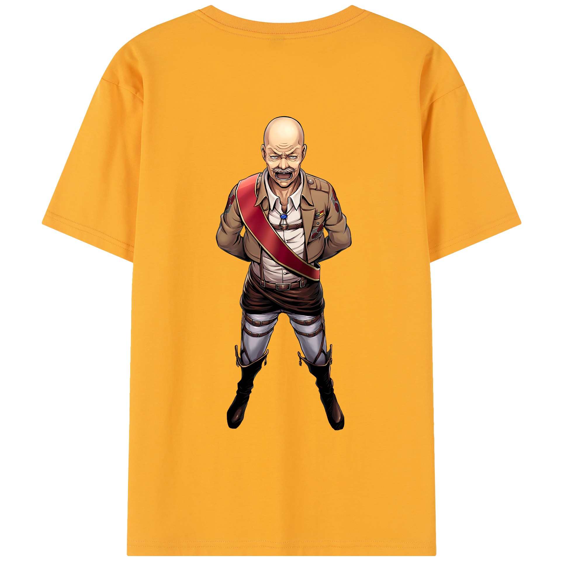 （画像用） 進撃の巨人 ドット·ピクシス Attack on Titan Dot Pixis レディース半袖Tシャツ(バックプリント)