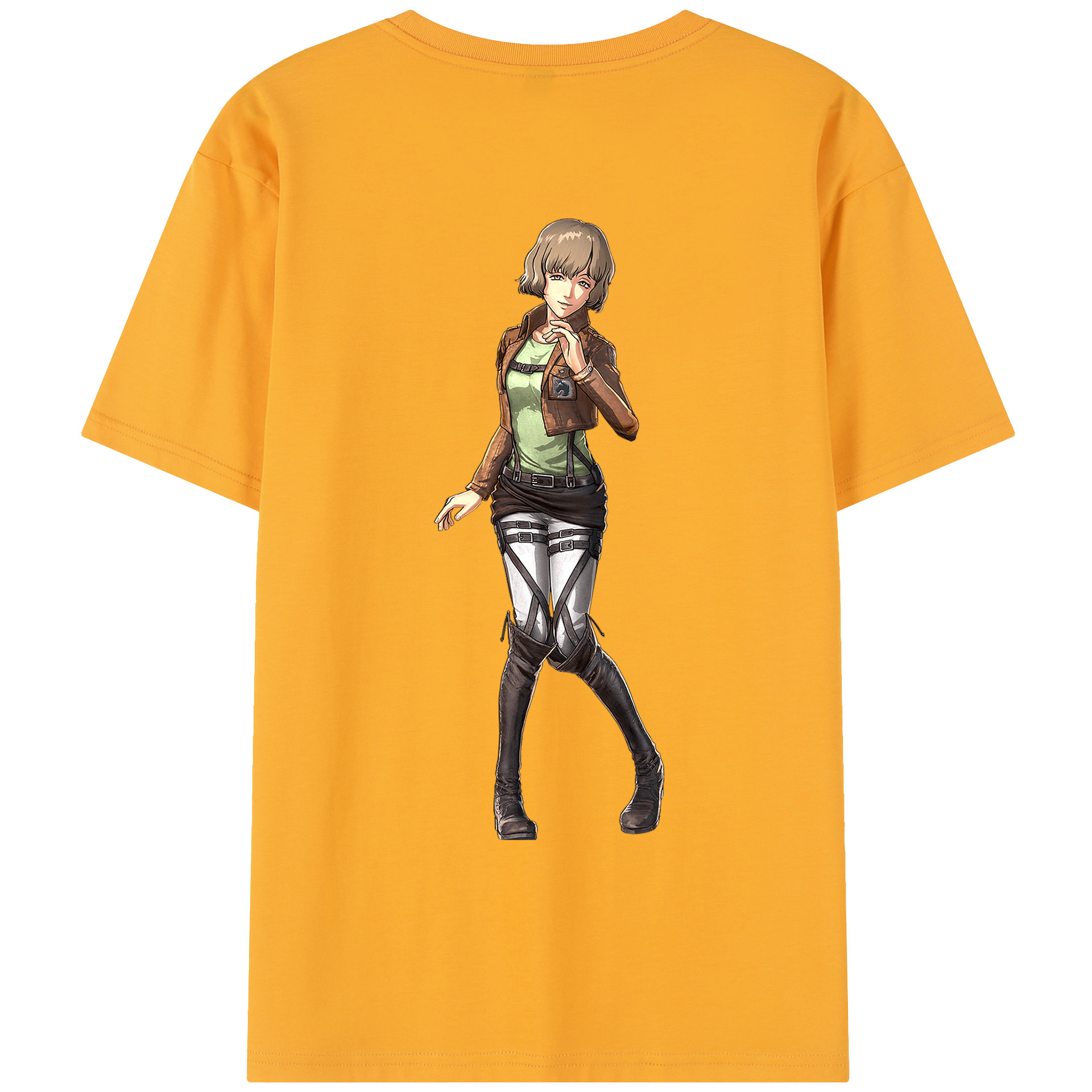 （画像用） 進撃の巨人 ヒツチ Attack on Titan Hitch レディース半袖Tシャツ(バックプリント)
