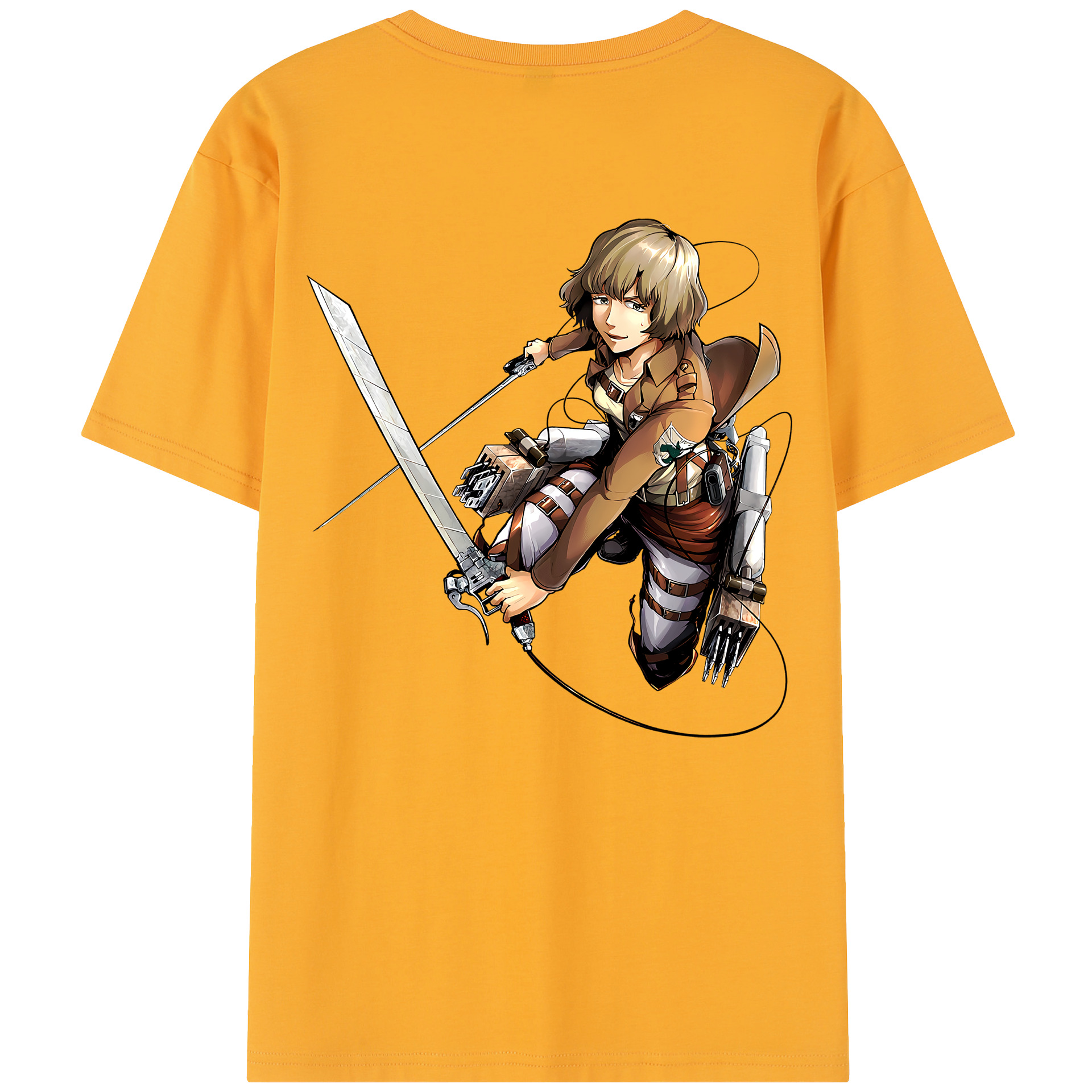 （画像用） 進撃の巨人 ヒツチ Attack on Titan Hitch レディース半袖Tシャツ(バックプリント)