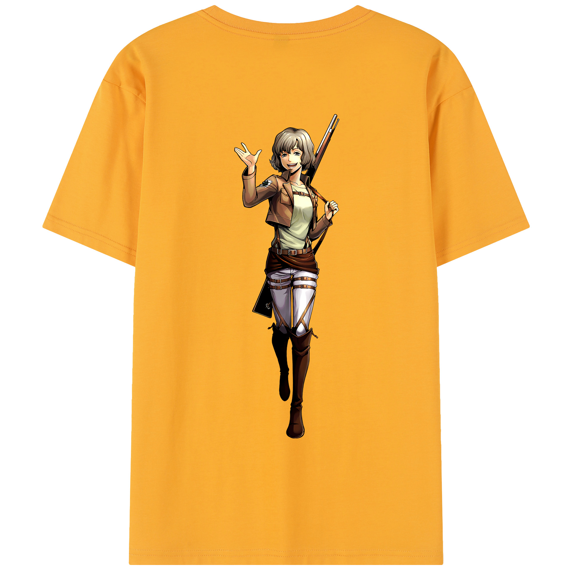 （画像用） 進撃の巨人 ヒツチ Attack on Titan Hitch レディース半袖Tシャツ(バックプリント)