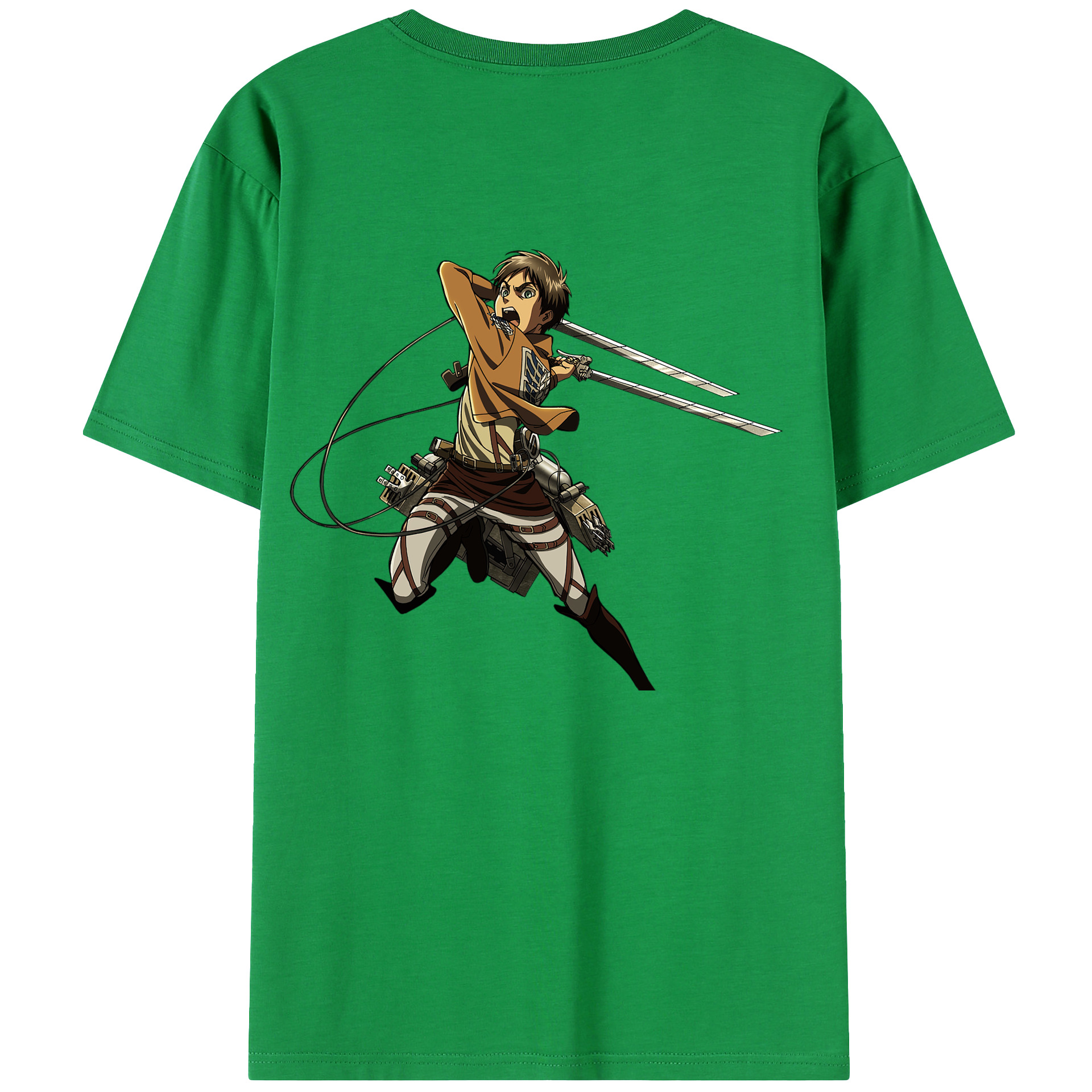 （画像用） 進撃の巨人 エレン･イェーガー Attack on Titan Eren Jäger レディース半袖Tシャツ(バックプリント)