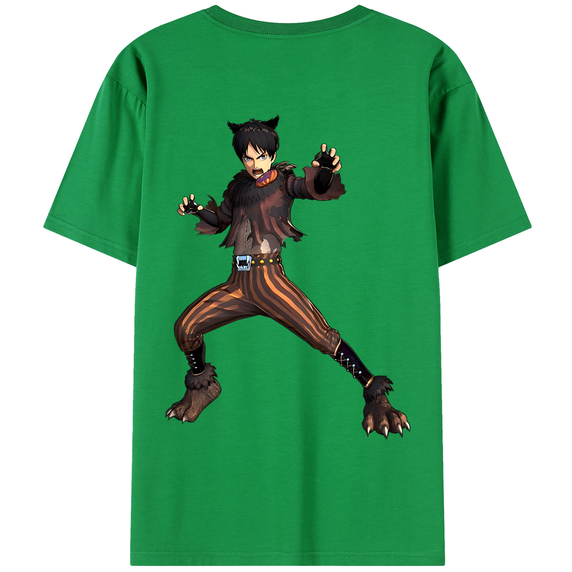 （画像用） 進撃の巨人 エレン･イェーガー Attack on Titan Eren Jäger レディース半袖Tシャツ(バックプリント)