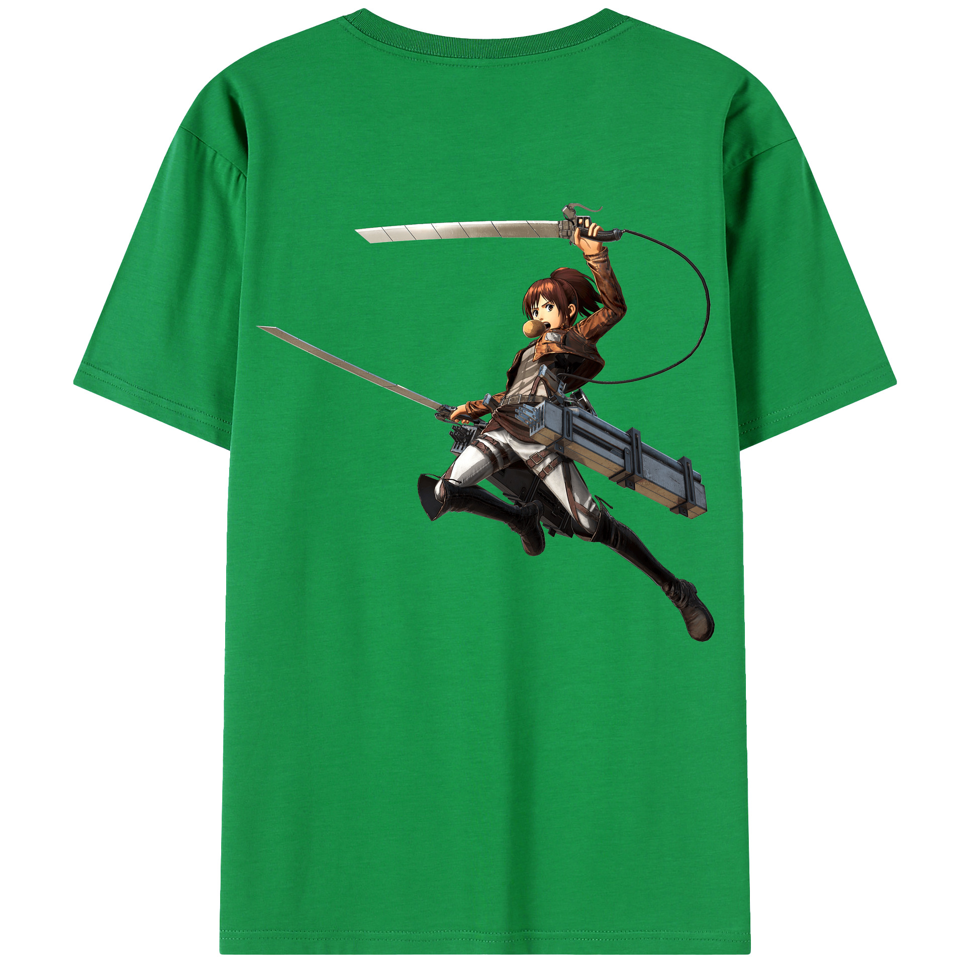（画像用） 進撃の巨人 サシャ·ブラウス Attack on Titan Sasha Blaus レディース半袖Tシャツ(バックプリント)