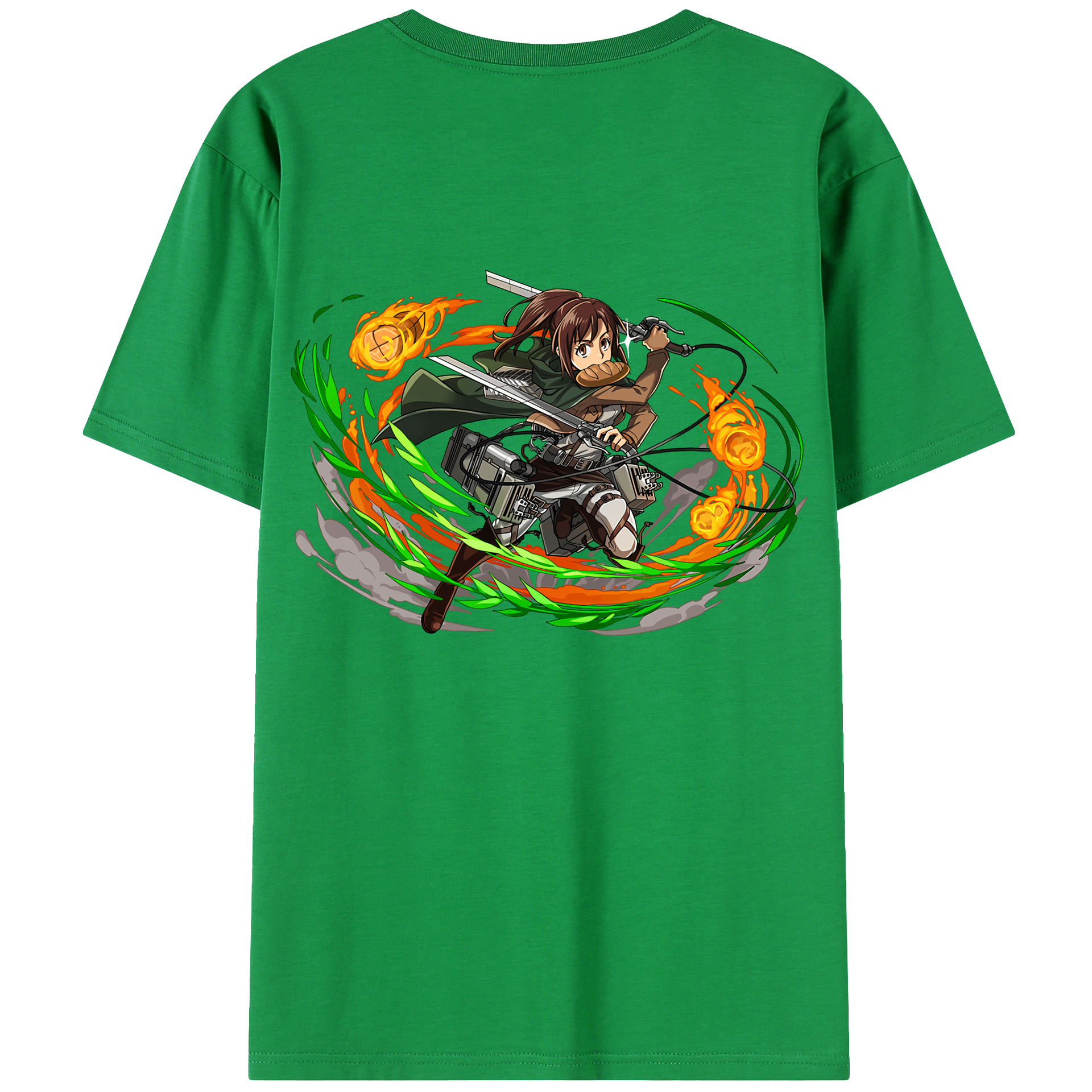 （画像用） 進撃の巨人 サシャ·ブラウス Attack on Titan Sasha Blaus レディース半袖Tシャツ(バックプリント)