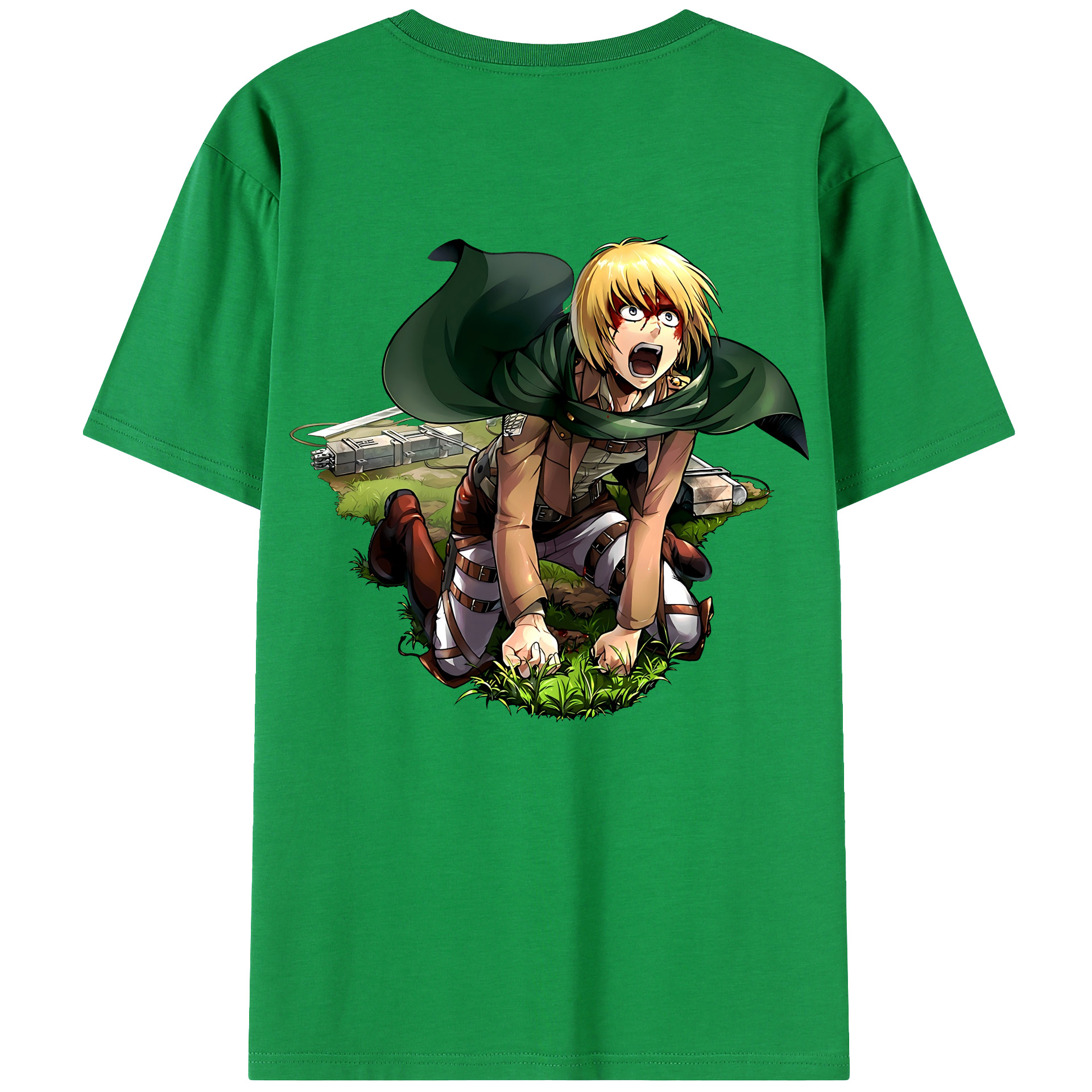 （画像用） 進撃の巨人 アルミン·アルレルト Attack on Titan Armin Arlert レディース半袖Tシャツ(バックプリント)