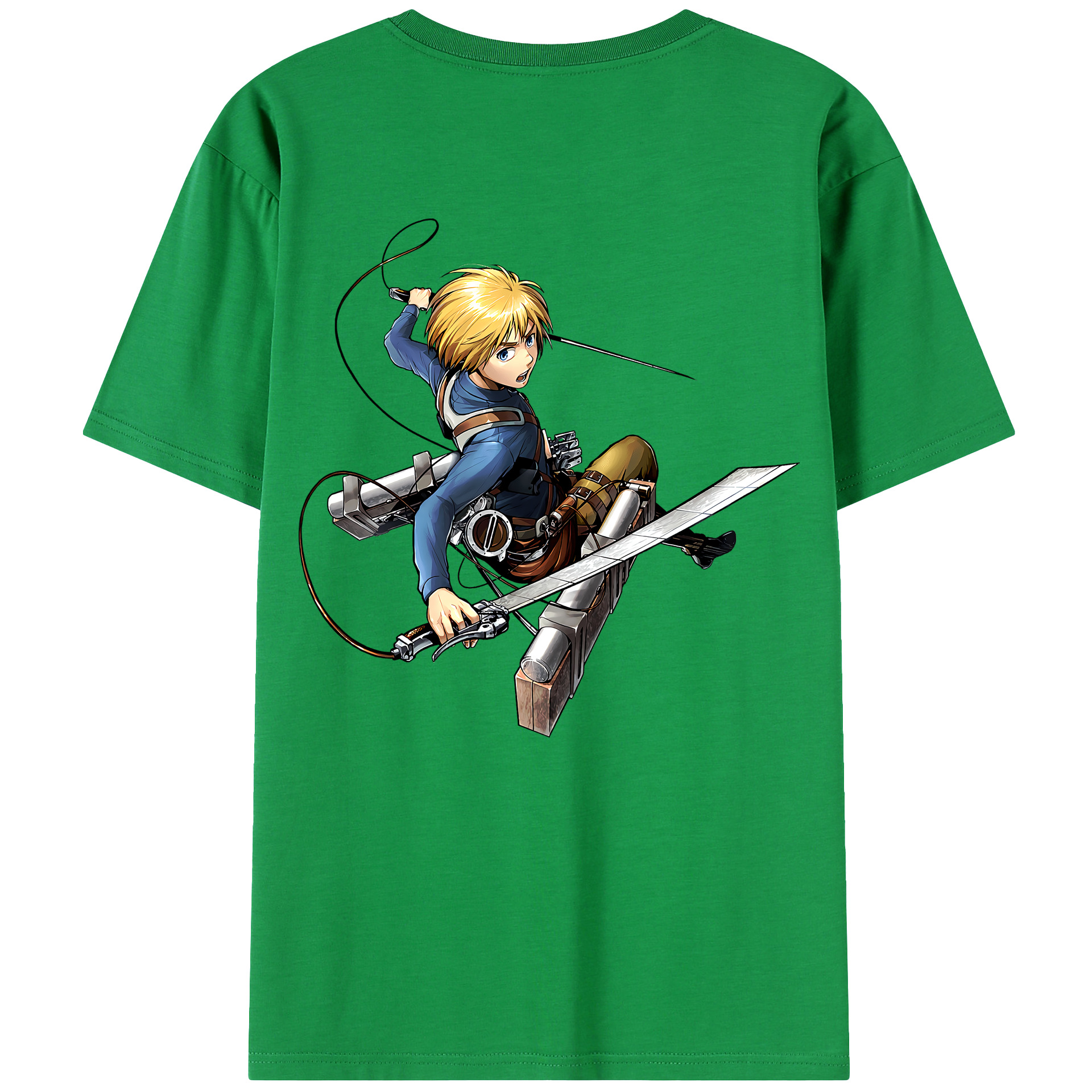 （画像用） 進撃の巨人 アルミン·アルレルト Attack on Titan Armin Arlert レディース半袖Tシャツ(バックプリント)