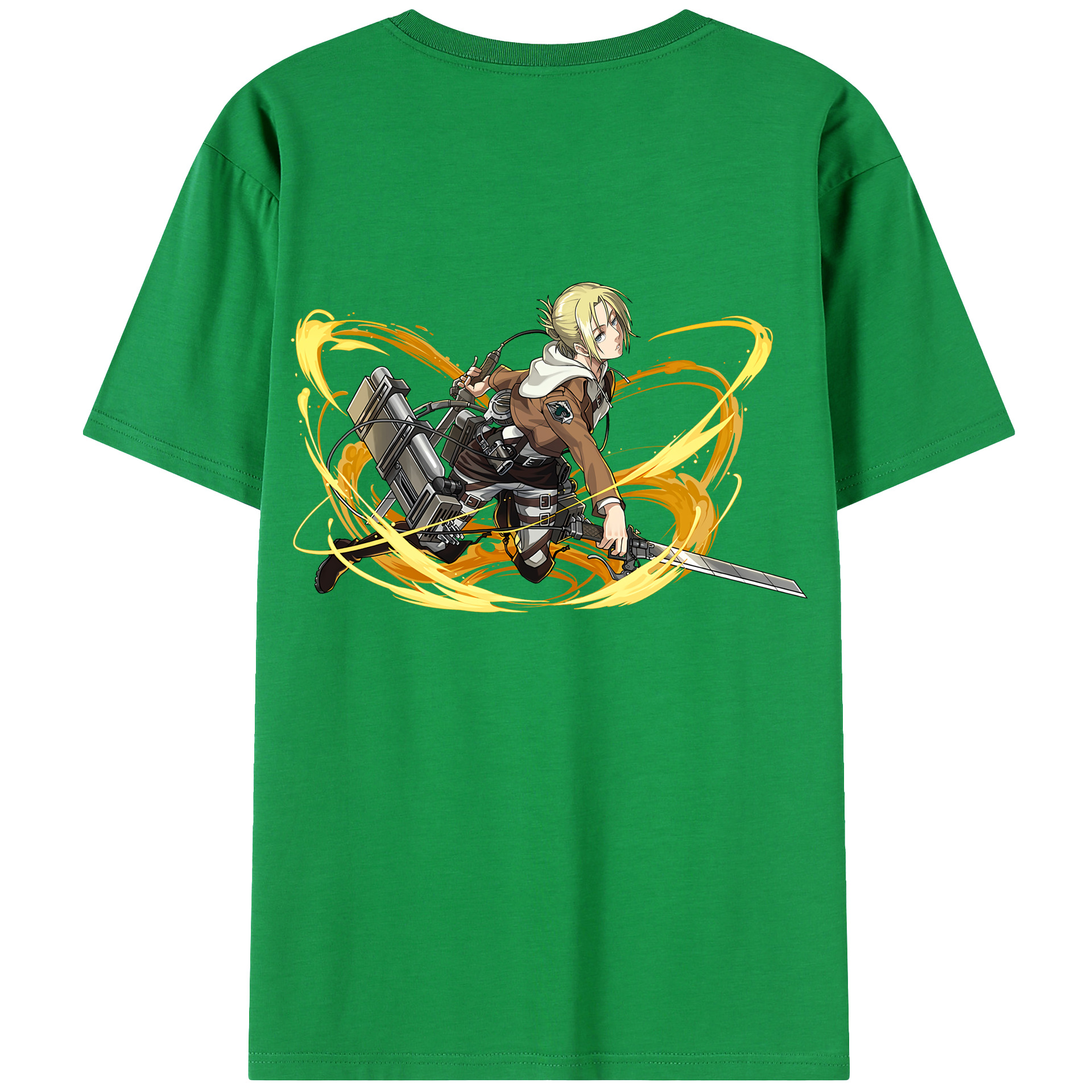 （画像用） 進撃の巨人 アニ・レオンハート Attack on Titan Annie Leonhart レディース半袖Tシャツ(バックプリント)