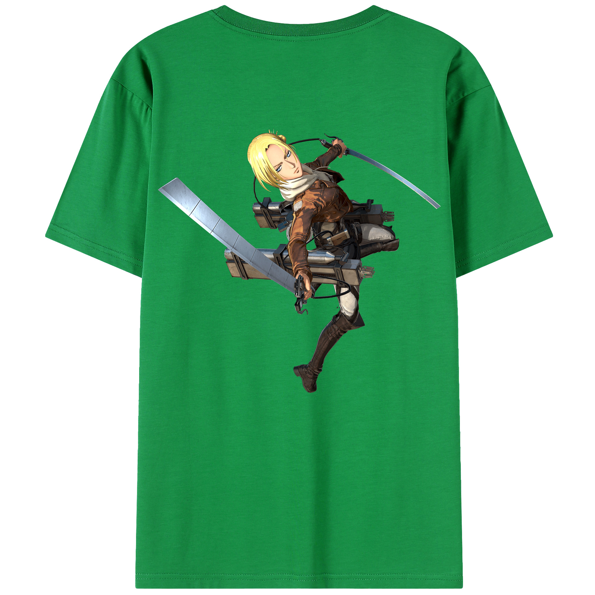（画像用） 進撃の巨人 アニ・レオンハート Attack on Titan Annie Leonhart レディース半袖Tシャツ(バックプリント)