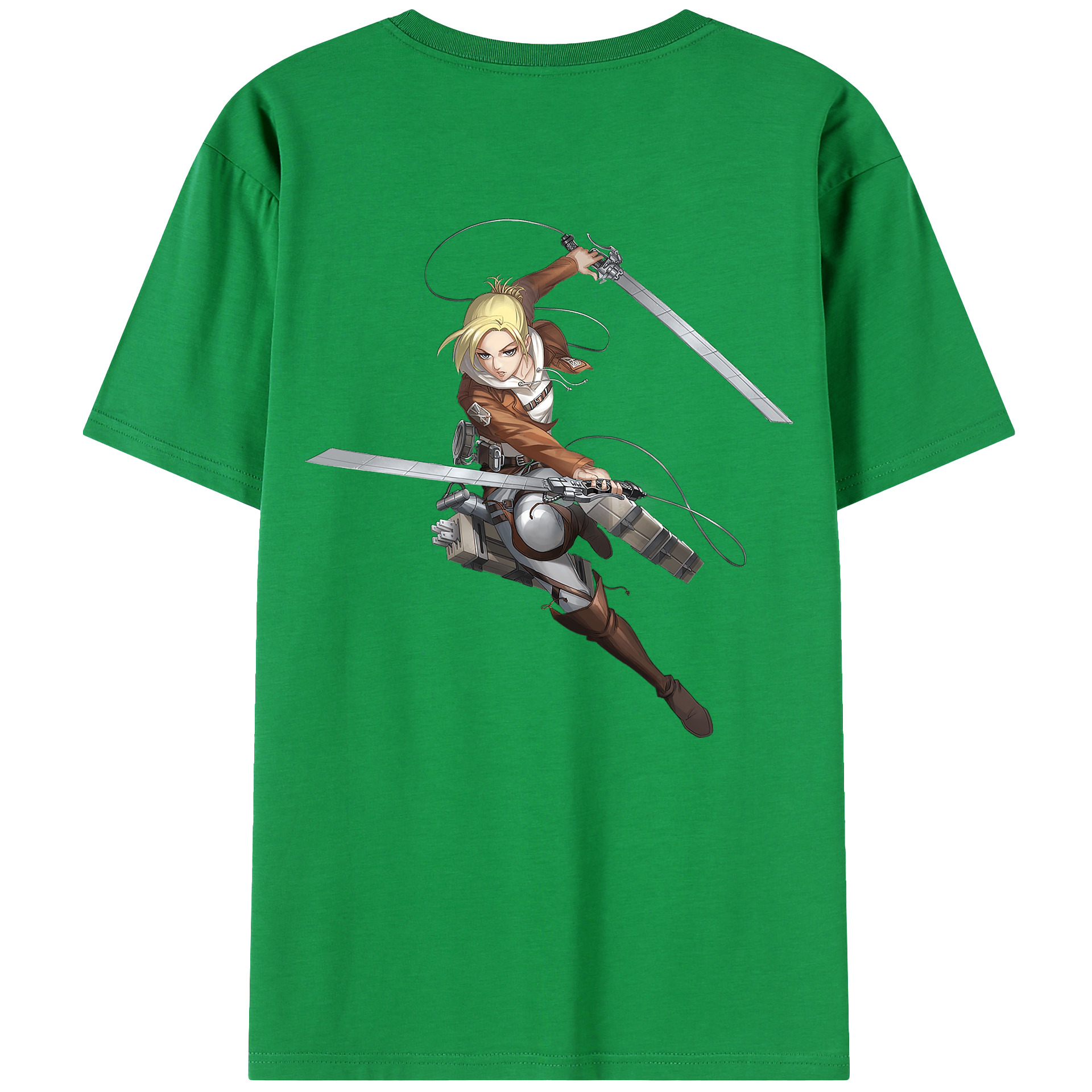 （画像用） 進撃の巨人 アニ・レオンハート Attack on Titan Annie Leonhart レディース半袖Tシャツ(バックプリント)