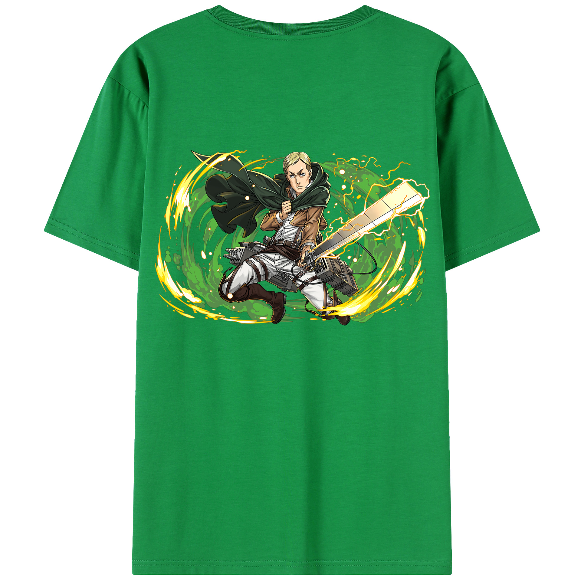 （画像用） 進撃の巨人 エルヴィン・スミス Attack on Titan Erwin Smith レディース半袖Tシャツ(バックプリント)