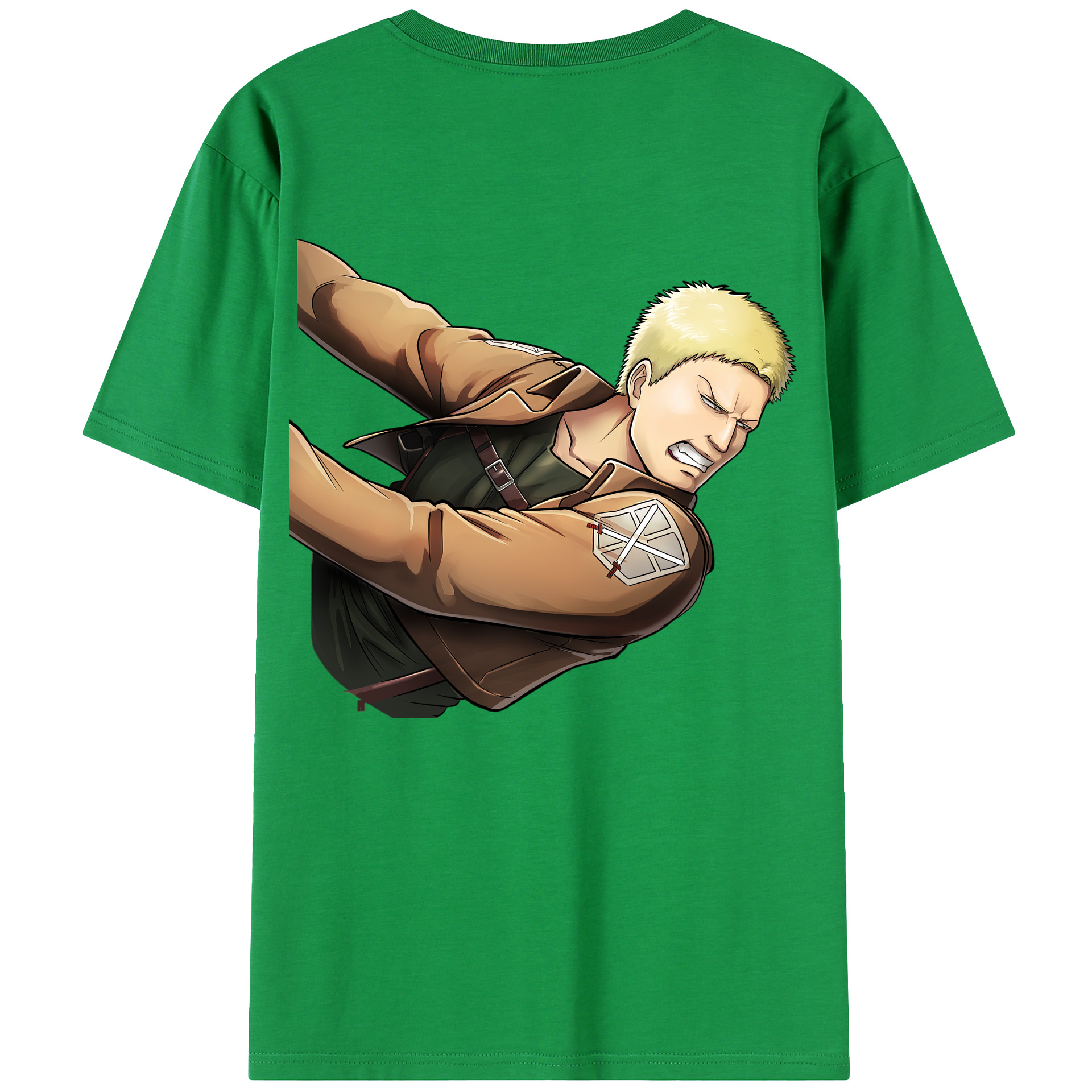 （画像用） 進撃の巨人 ライナー・ブラウン Attack on Titan Reiner Braun レディース半袖Tシャツ(バックプリント)