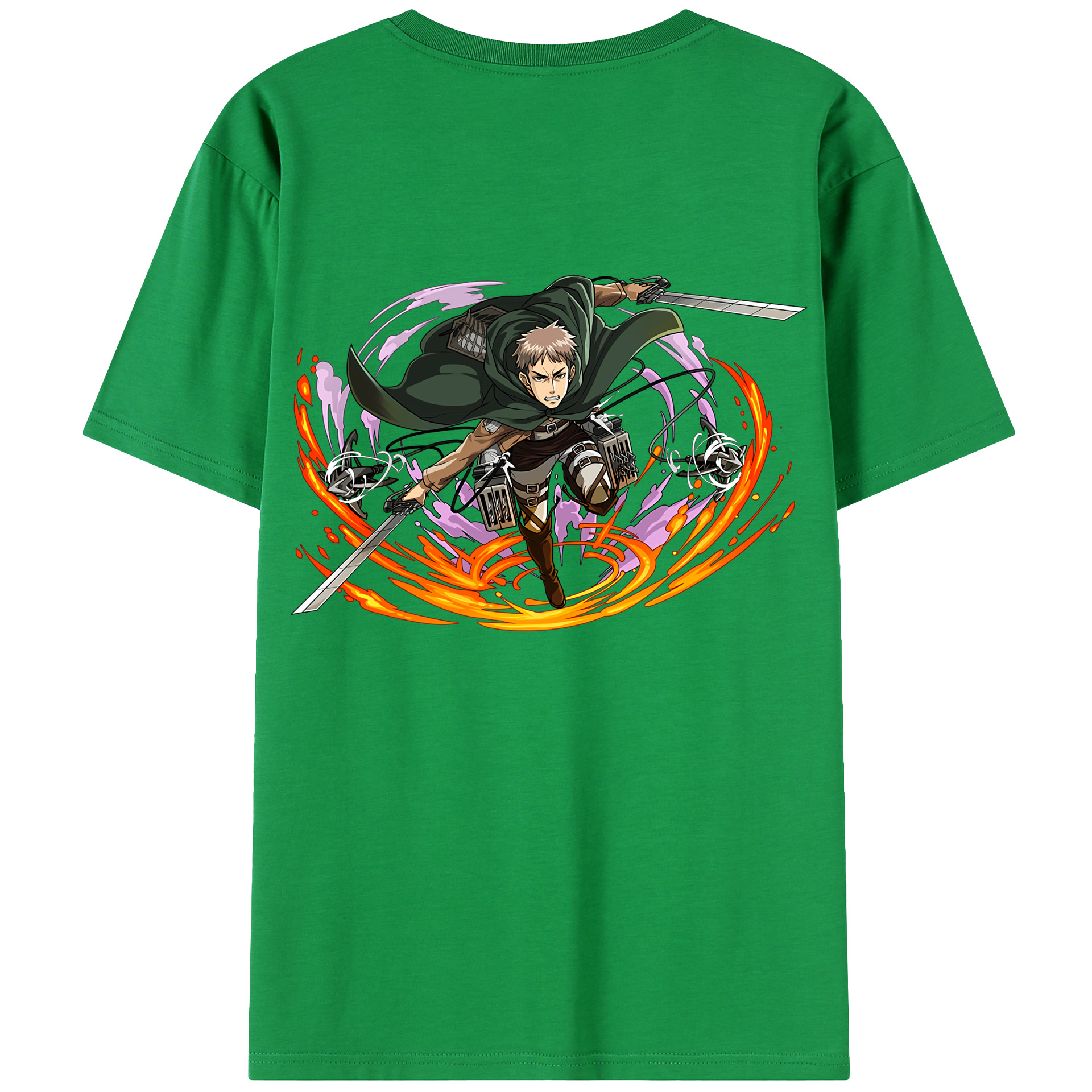 （画像用） 進撃の巨人 ジャン・キルシュタイン Attack on Titan Jean Kirstein レディース半袖Tシャツ(バックプリント)