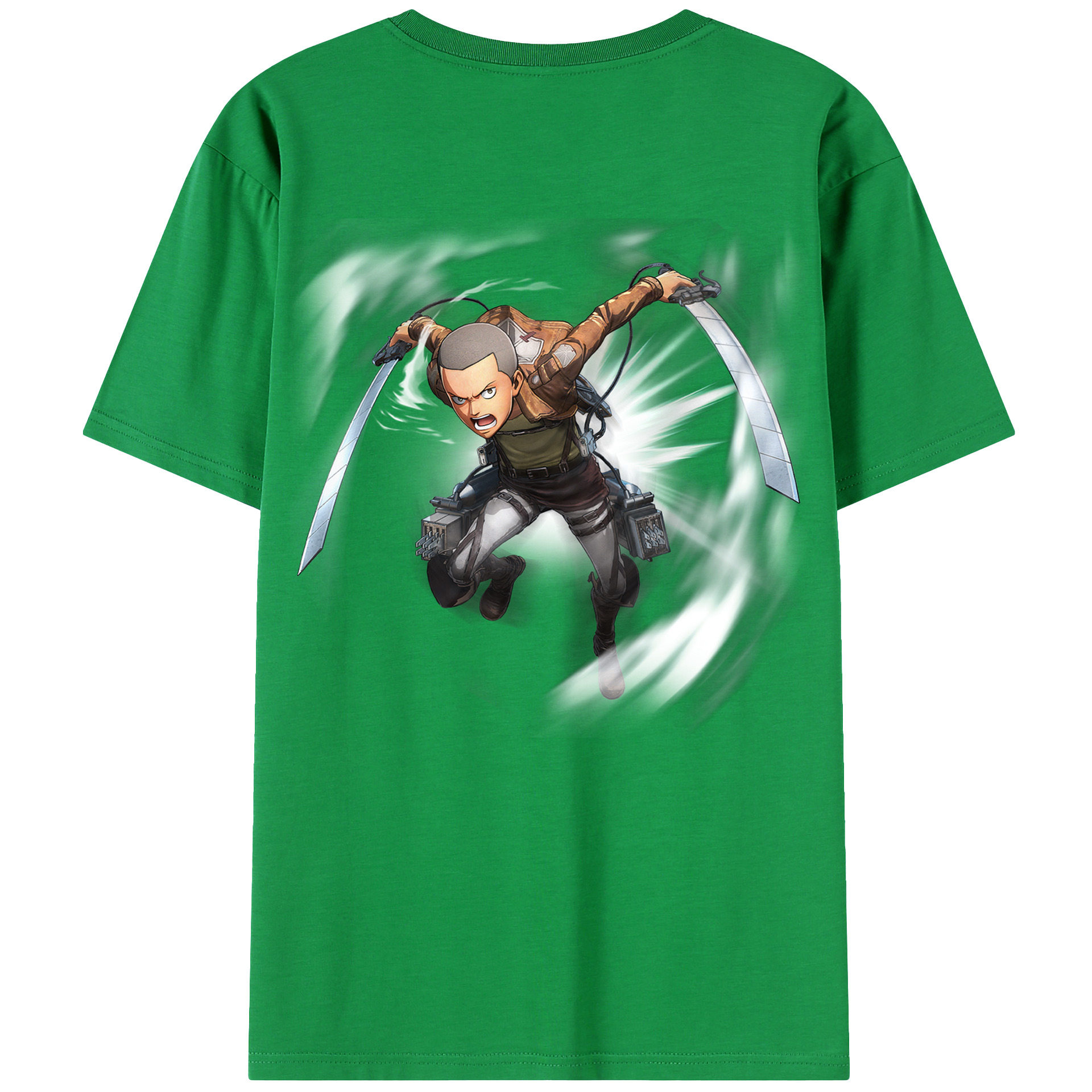 （画像用） 進撃の巨人 コニー·スプリンガー Attack on Titan Connie Springer レディース半袖Tシャツ(バックプリント)