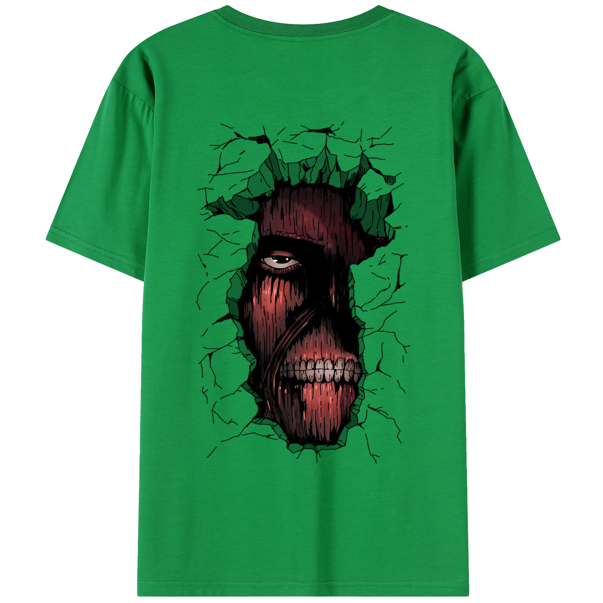 （画像用） 進撃の巨人 Attack on Titan レディース半袖Tシャツ(バックプリント)