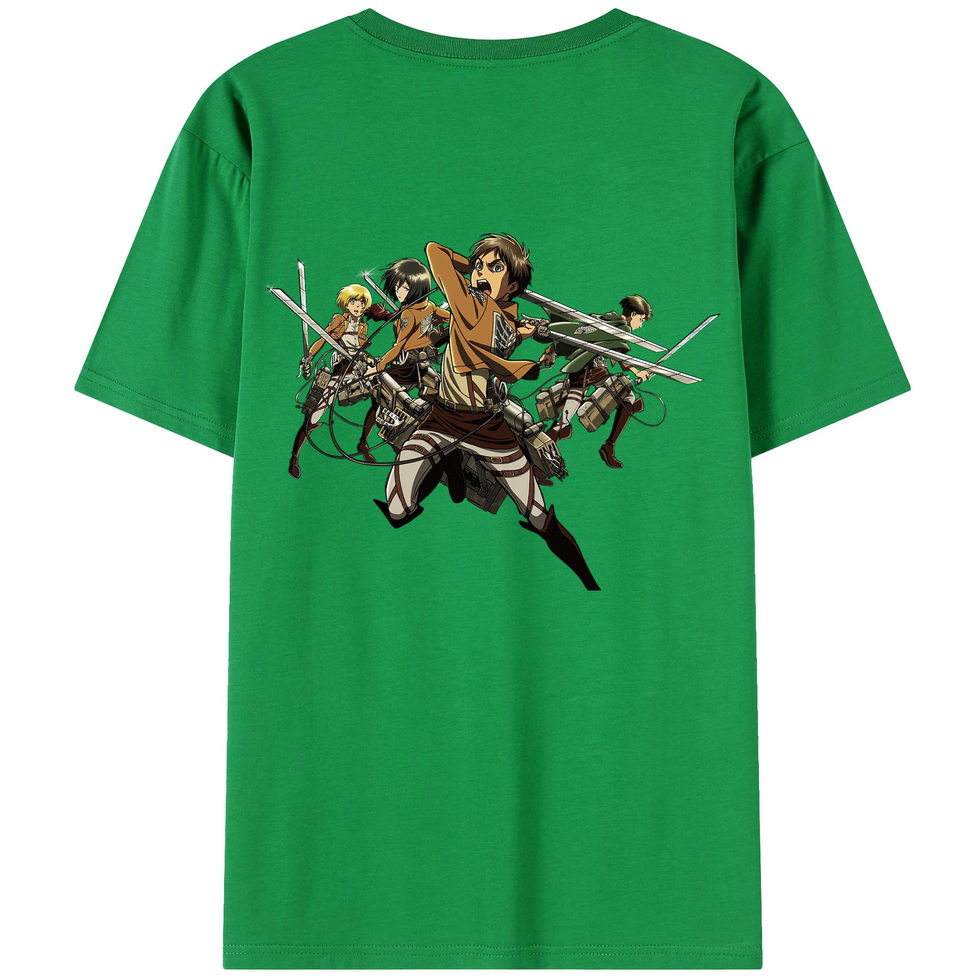 （画像用） 進撃の巨人 エレン･イェーガー Attack on Titan Eren Jäger レディース半袖Tシャツ(バックプリント)