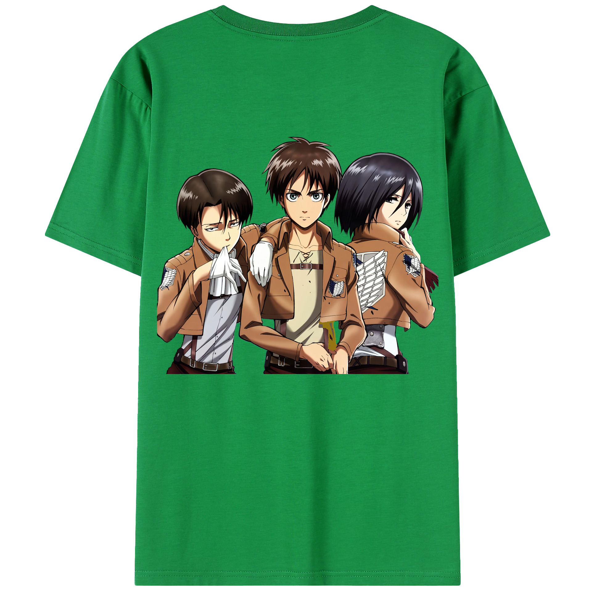 （画像用） 進撃の巨人 エレン･イェーガー Attack on Titan Eren Jäger レディース半袖Tシャツ(バックプリント)