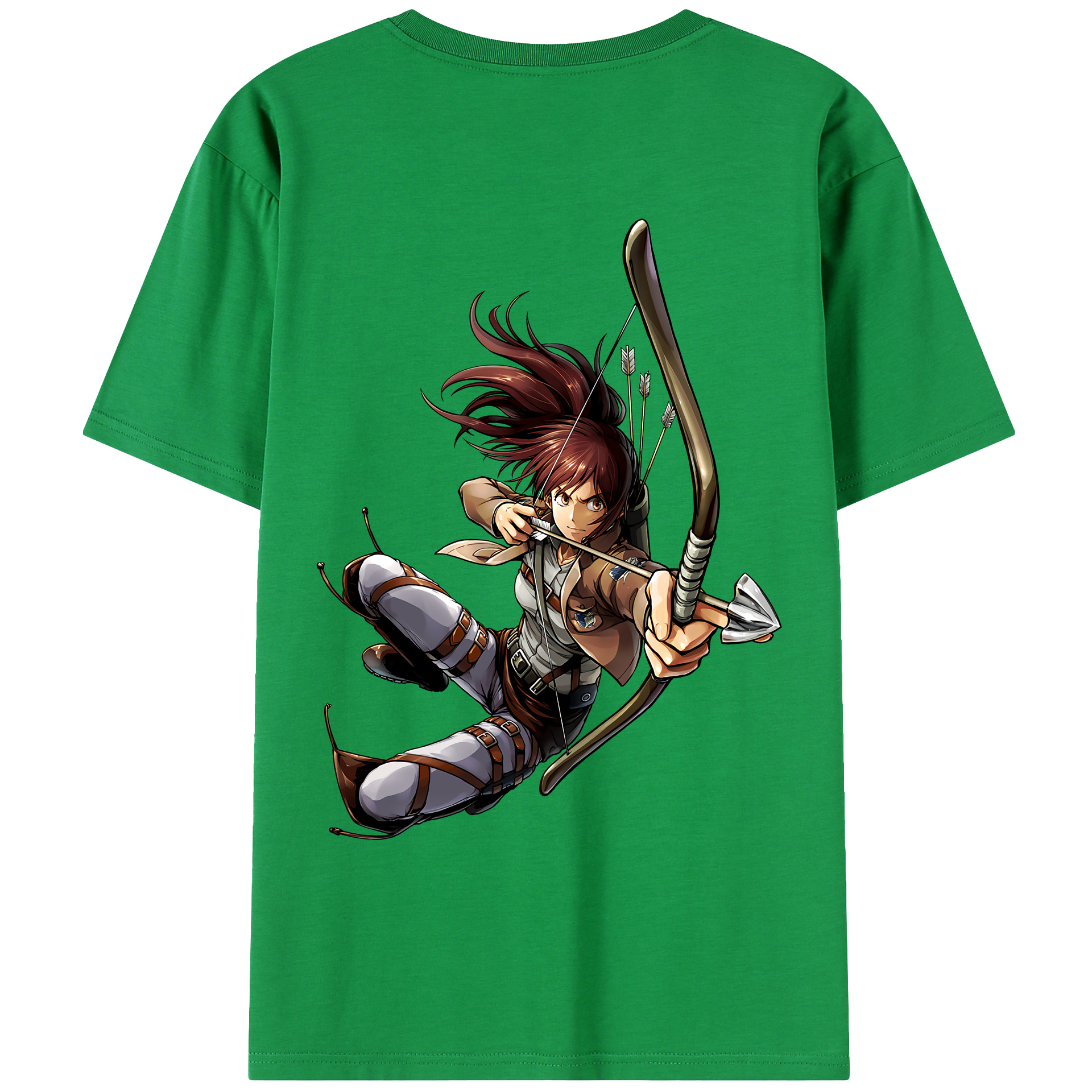 （画像用） 進撃の巨人 サシャ·ブラウス Attack on Titan Sasha Blaus レディース半袖Tシャツ(バックプリント)