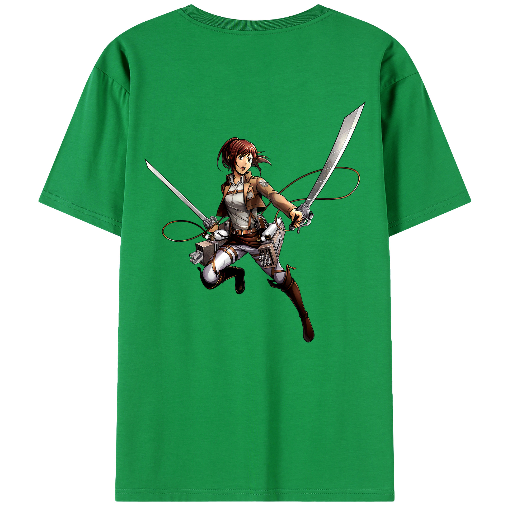 （画像用） 進撃の巨人 サシャ·ブラウス Attack on Titan Sasha Blaus レディース半袖Tシャツ(バックプリント)