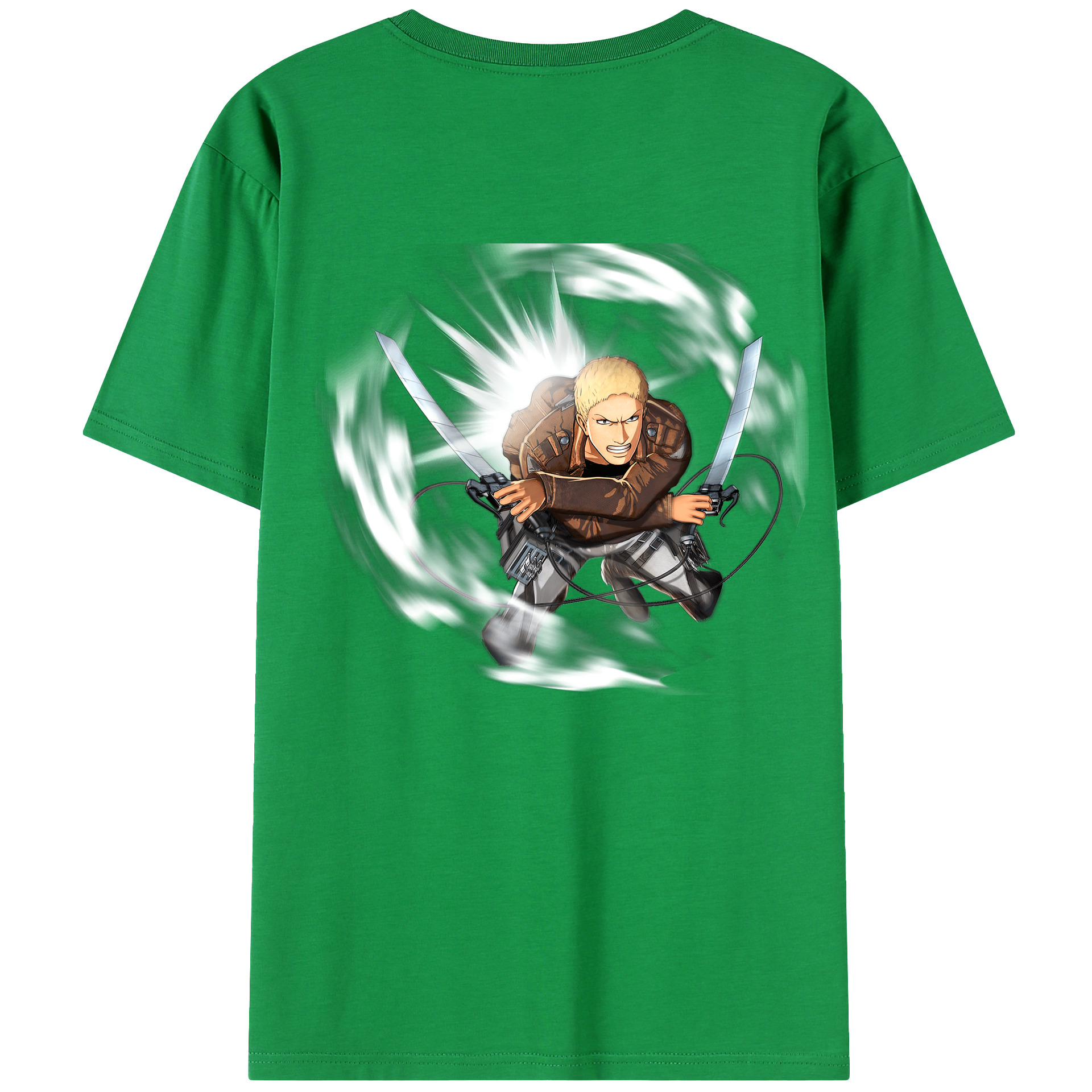 （画像用） 進撃の巨人 ライナー・ブラウン Attack on Titan Reiner Braun レディース半袖Tシャツ(バックプリント)