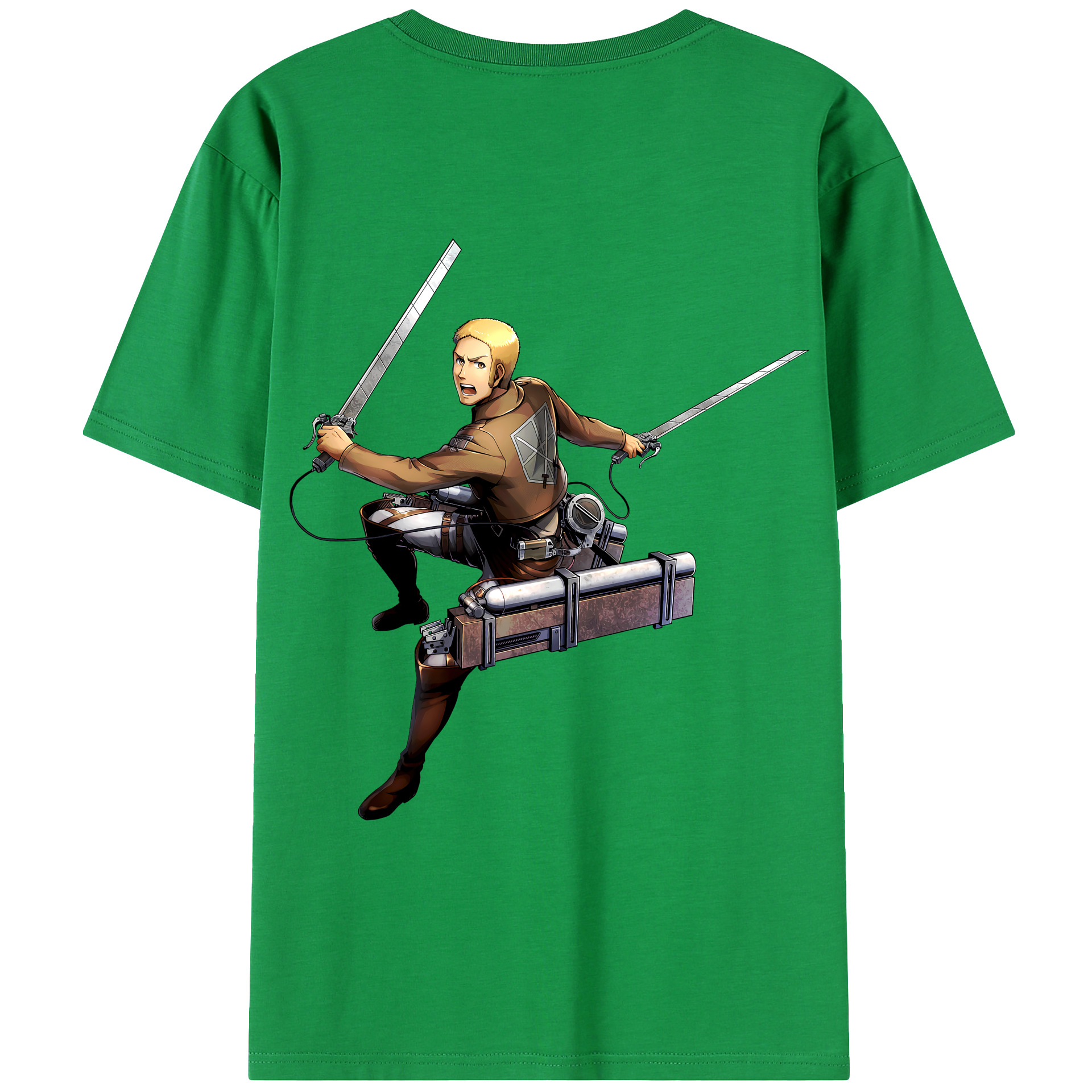 （画像用） 進撃の巨人 ライナー・ブラウン Attack on Titan Reiner Braun レディース半袖Tシャツ(バックプリント)