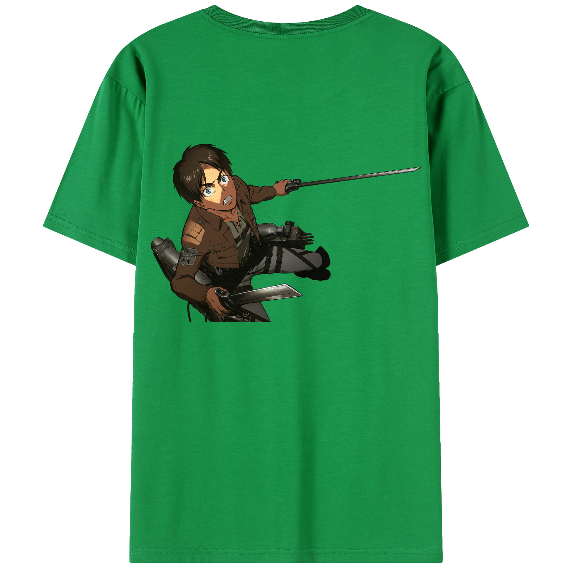 （画像用） 進撃の巨人 エレン･イェーガー Attack on Titan Eren Jäger レディース半袖Tシャツ(バックプリント)