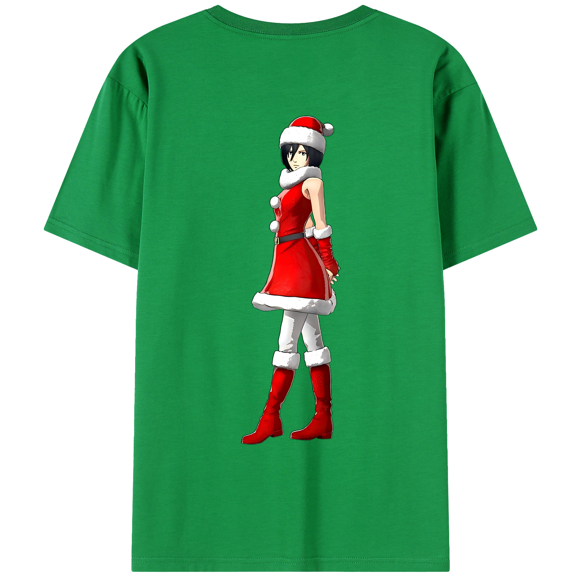 （画像用） 進撃の巨人 ミカサ·アッカーマン Attack on Titan Mikasa Ackerman レディース半袖Tシャツ(バックプリント)