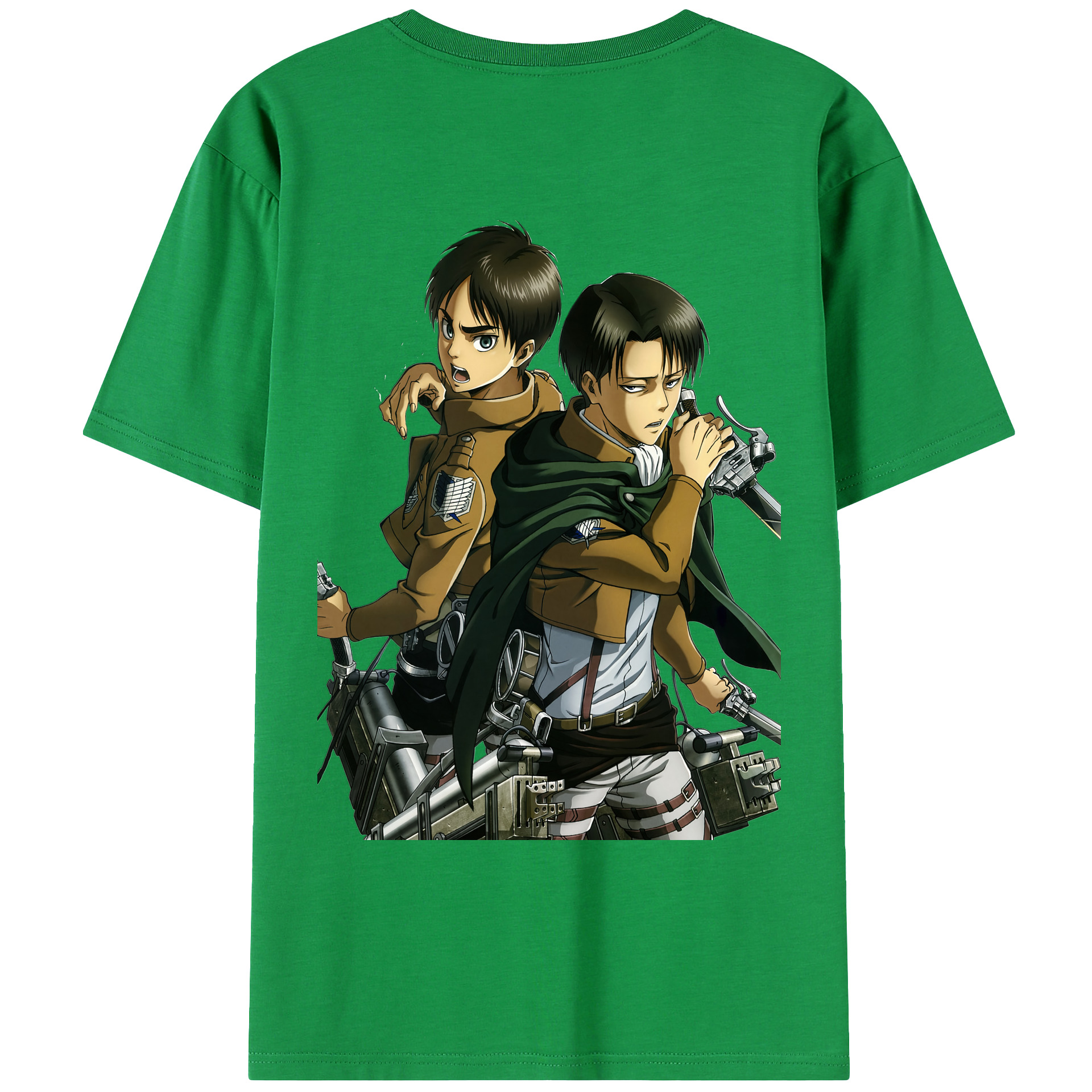 （画像用） 進撃の巨人 リヴァイ·アッカーマン Attack on Titan Levi Ackerman レディース半袖Tシャツ(バックプリント)