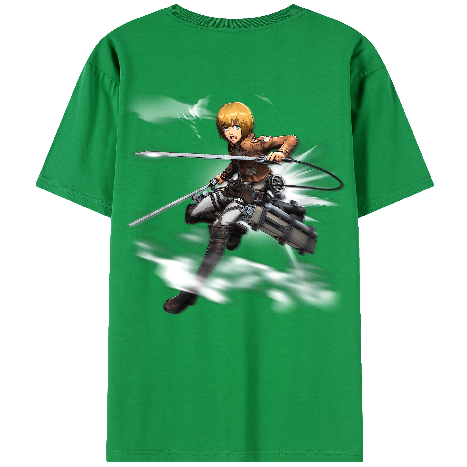 （画像用） 進撃の巨人 アルミン·アルレルト Attack on Titan Armin Arlert レディース半袖Tシャツ(バックプリント)