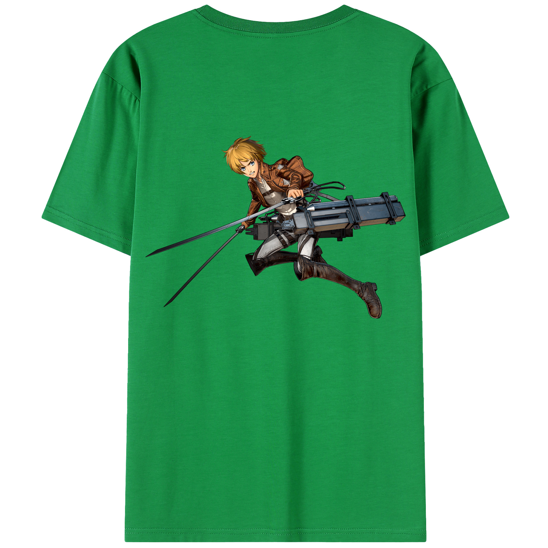 （画像用） 進撃の巨人 アルミン·アルレルト Attack on Titan Armin Arlert レディース半袖Tシャツ(バックプリント)