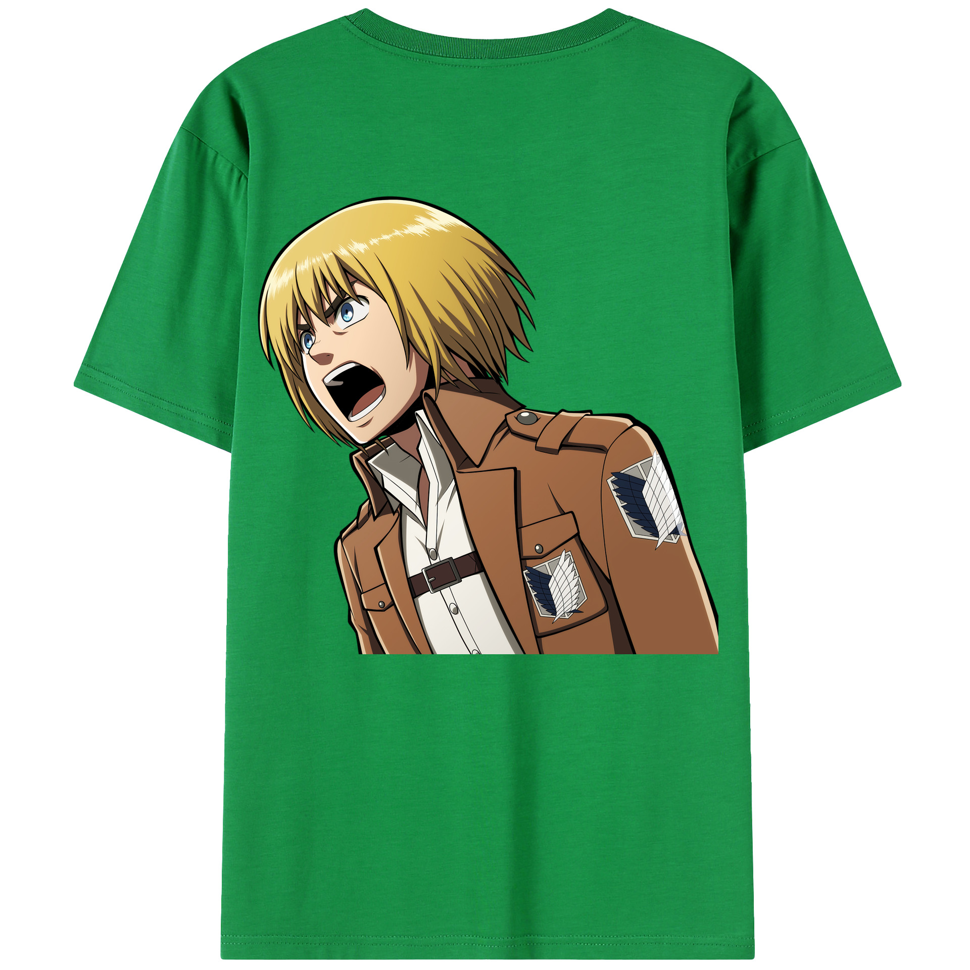 （画像用） 進撃の巨人 アルミン·アルレルト Attack on Titan Armin Arlert レディース半袖Tシャツ(バックプリント)