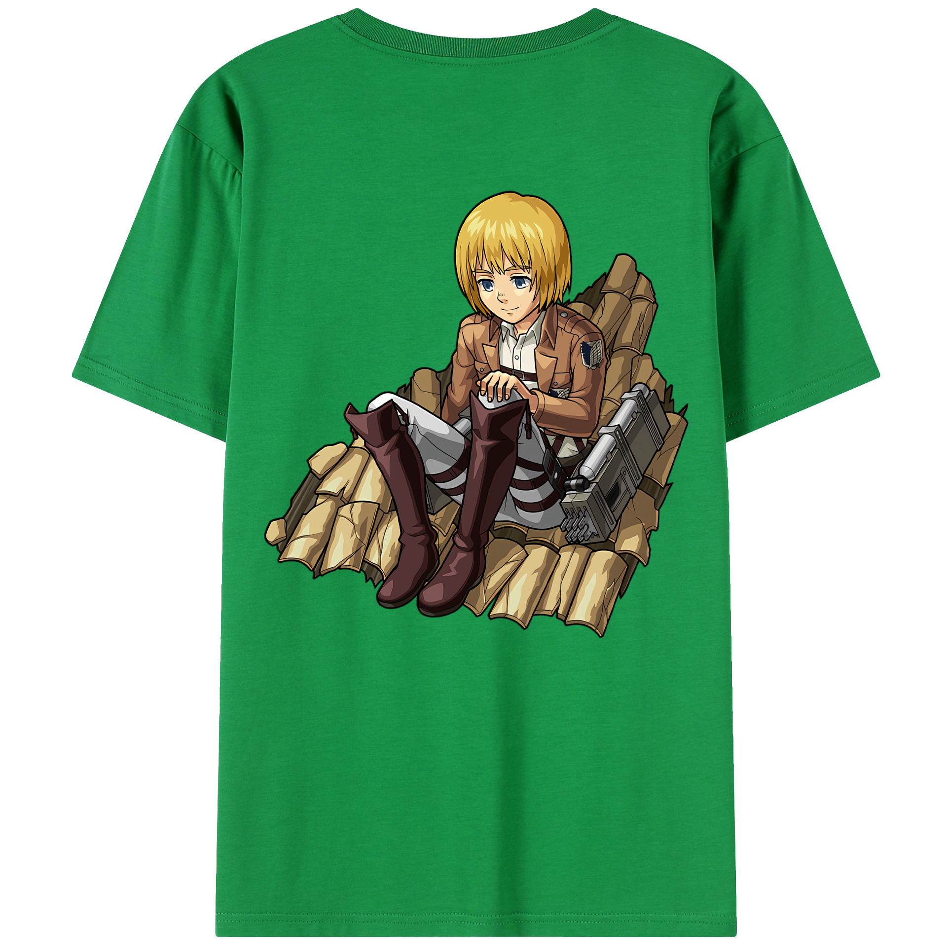 （画像用） 進撃の巨人 アルミン·アルレルト Attack on Titan Armin Arlert レディース半袖Tシャツ(バックプリント)