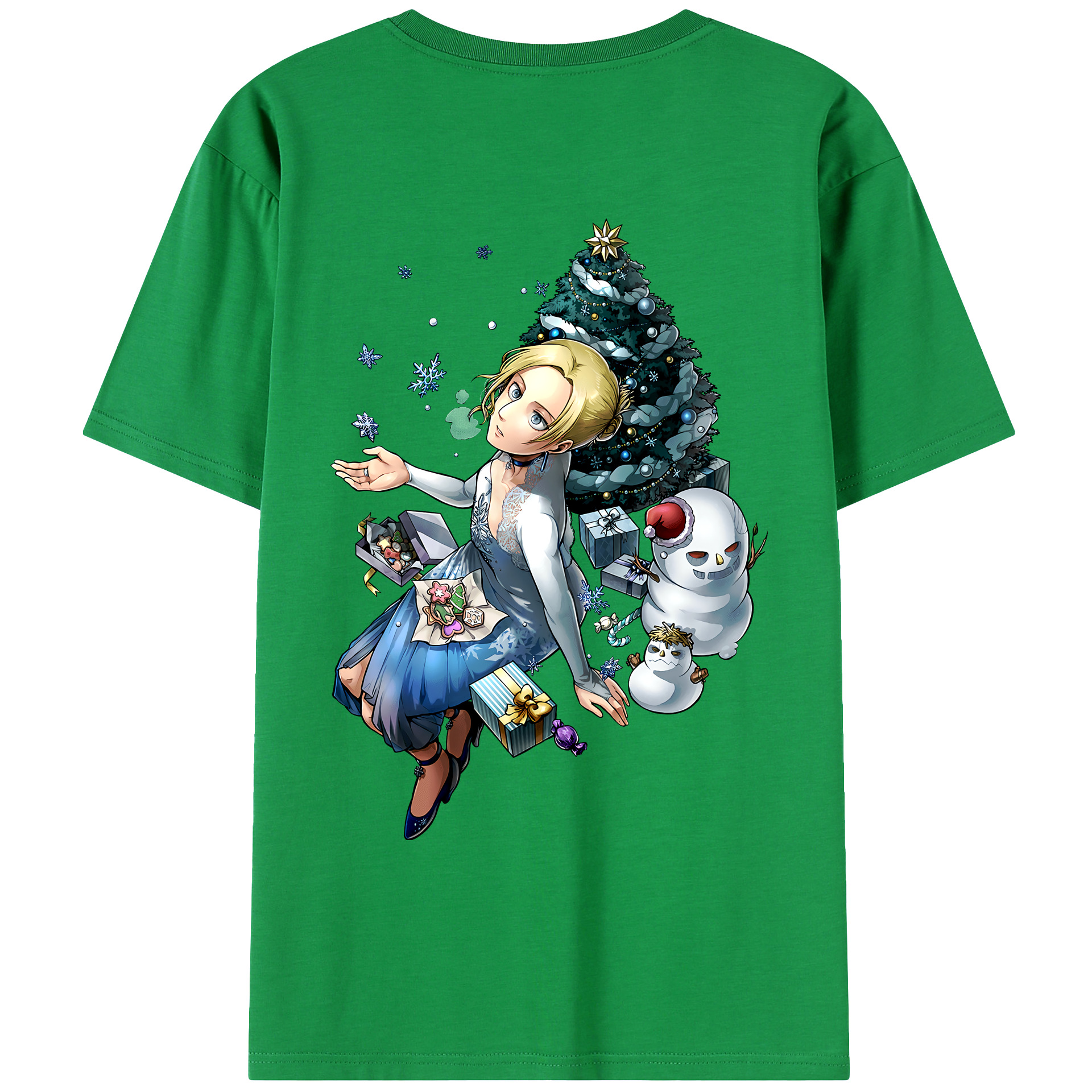 （画像用） 進撃の巨人 アニ・レオンハート Attack on Titan Annie Leonhart レディース半袖Tシャツ(バックプリント)