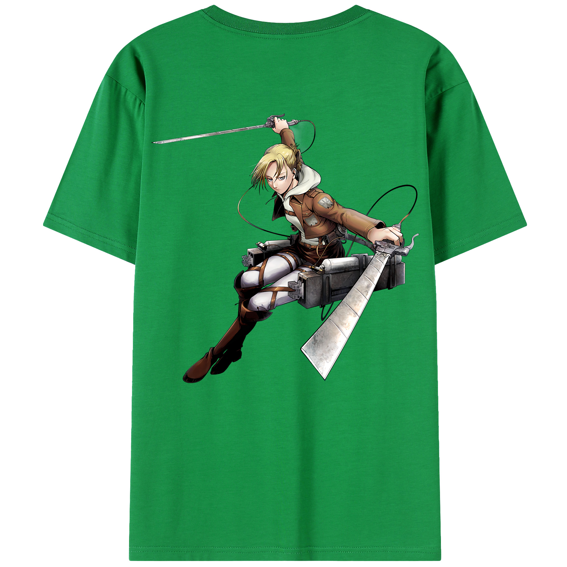 （画像用） 進撃の巨人 アニ・レオンハート Attack on Titan Annie Leonhart レディース半袖Tシャツ(バックプリント)