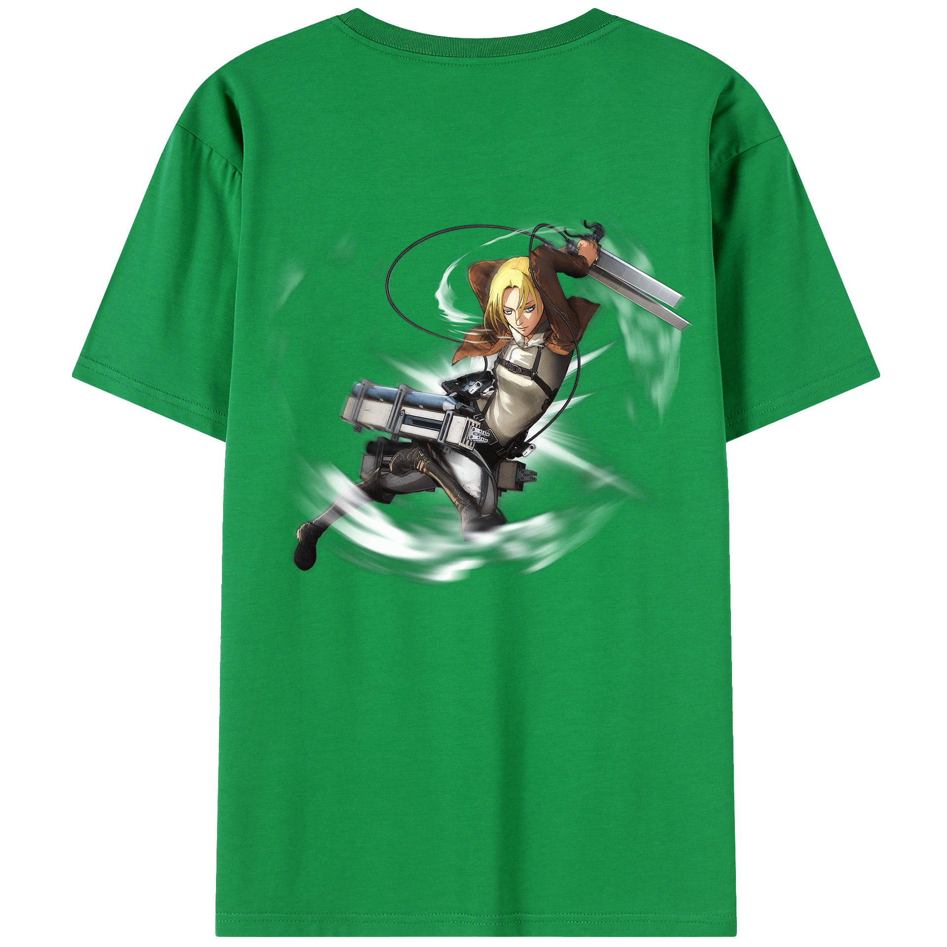 （画像用） 進撃の巨人 アニ・レオンハート Attack on Titan Annie Leonhart レディース半袖Tシャツ(バックプリント)