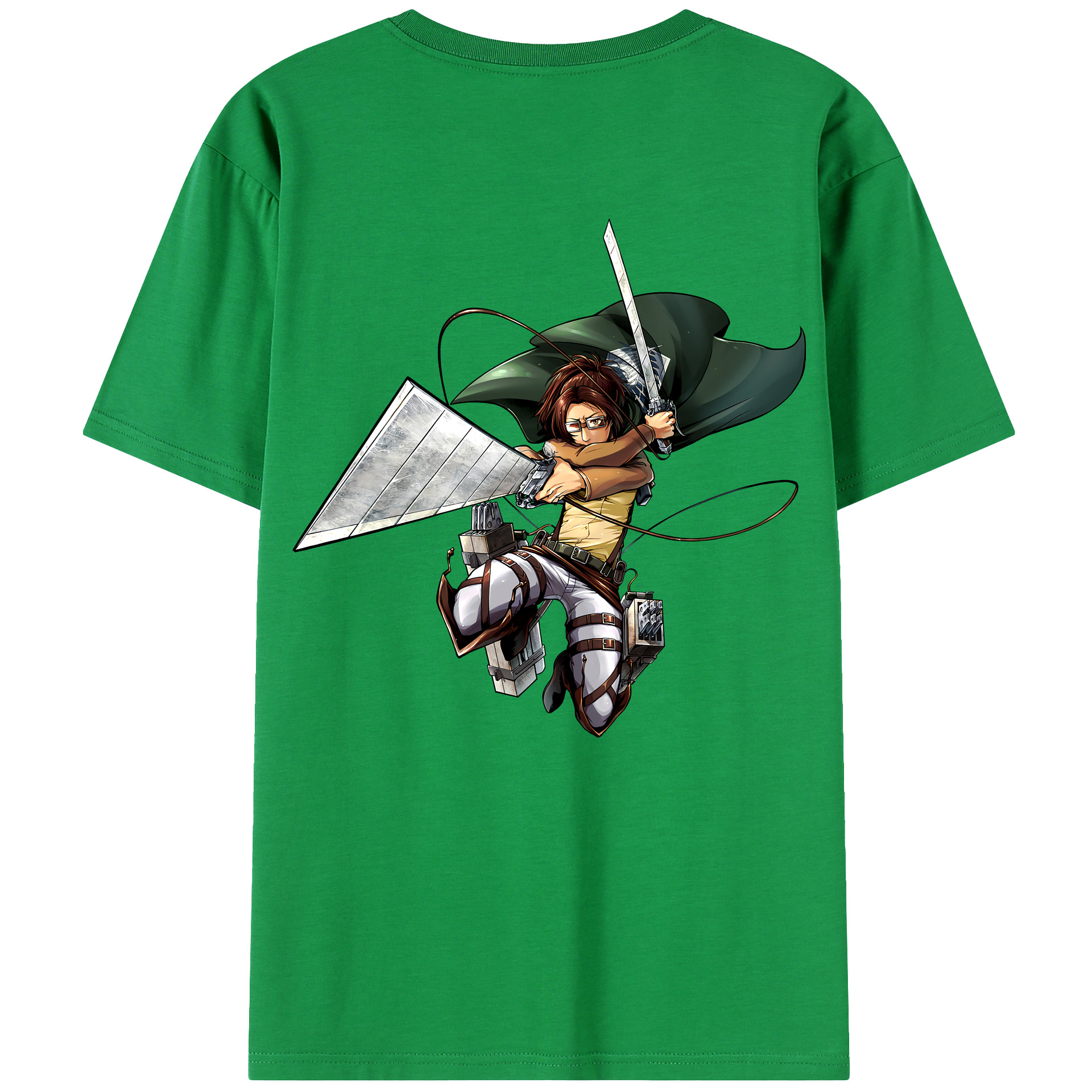 （画像用） 進撃の巨人 ハンジ·ゾエ Attack on Titan Hanji Zoe レディース半袖Tシャツ(バックプリント)