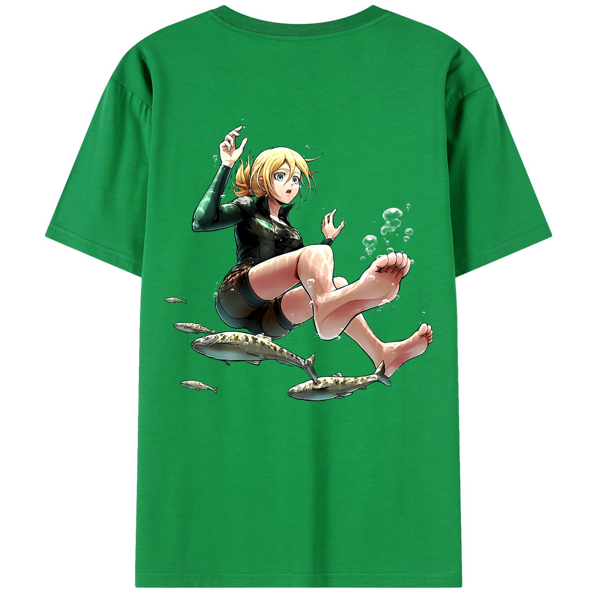 （画像用） 進撃の巨人 クリスタ·レンズ Attack on Titan Christa Lenz レディース半袖Tシャツ(バックプリント)