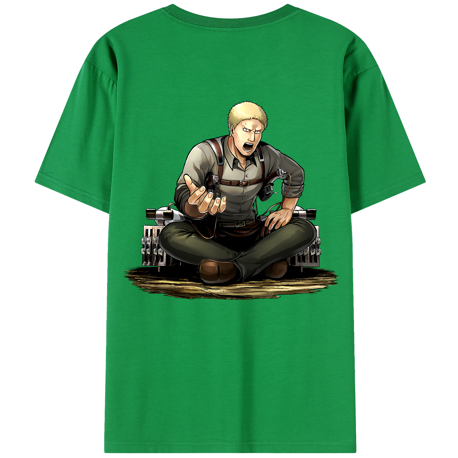 （画像用） 進撃の巨人 ライナー・ブラウン Attack on Titan Reiner Braun レディース半袖Tシャツ(バックプリント)