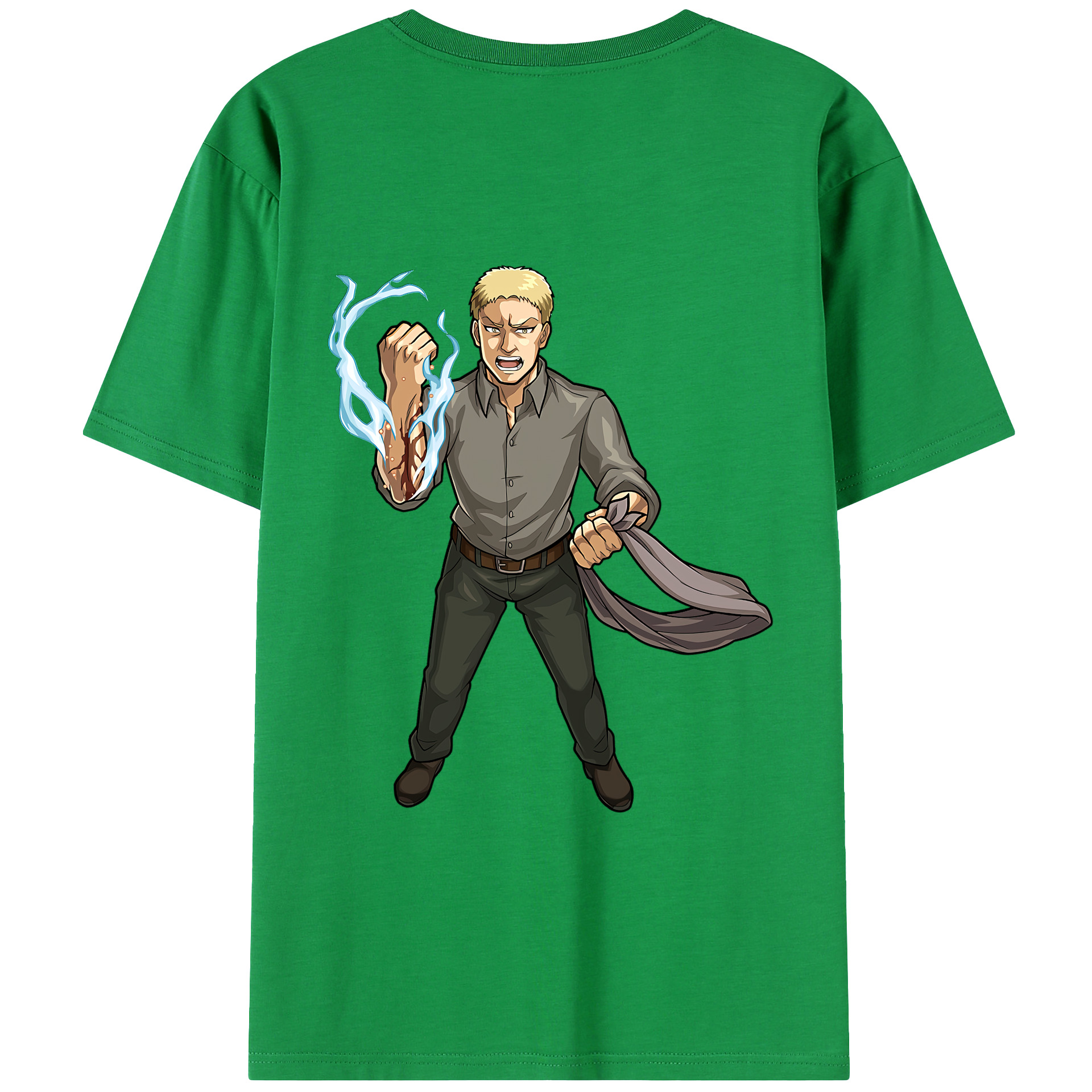 （画像用） 進撃の巨人 ライナー・ブラウン Attack on Titan Reiner Braun レディース半袖Tシャツ(バックプリント)