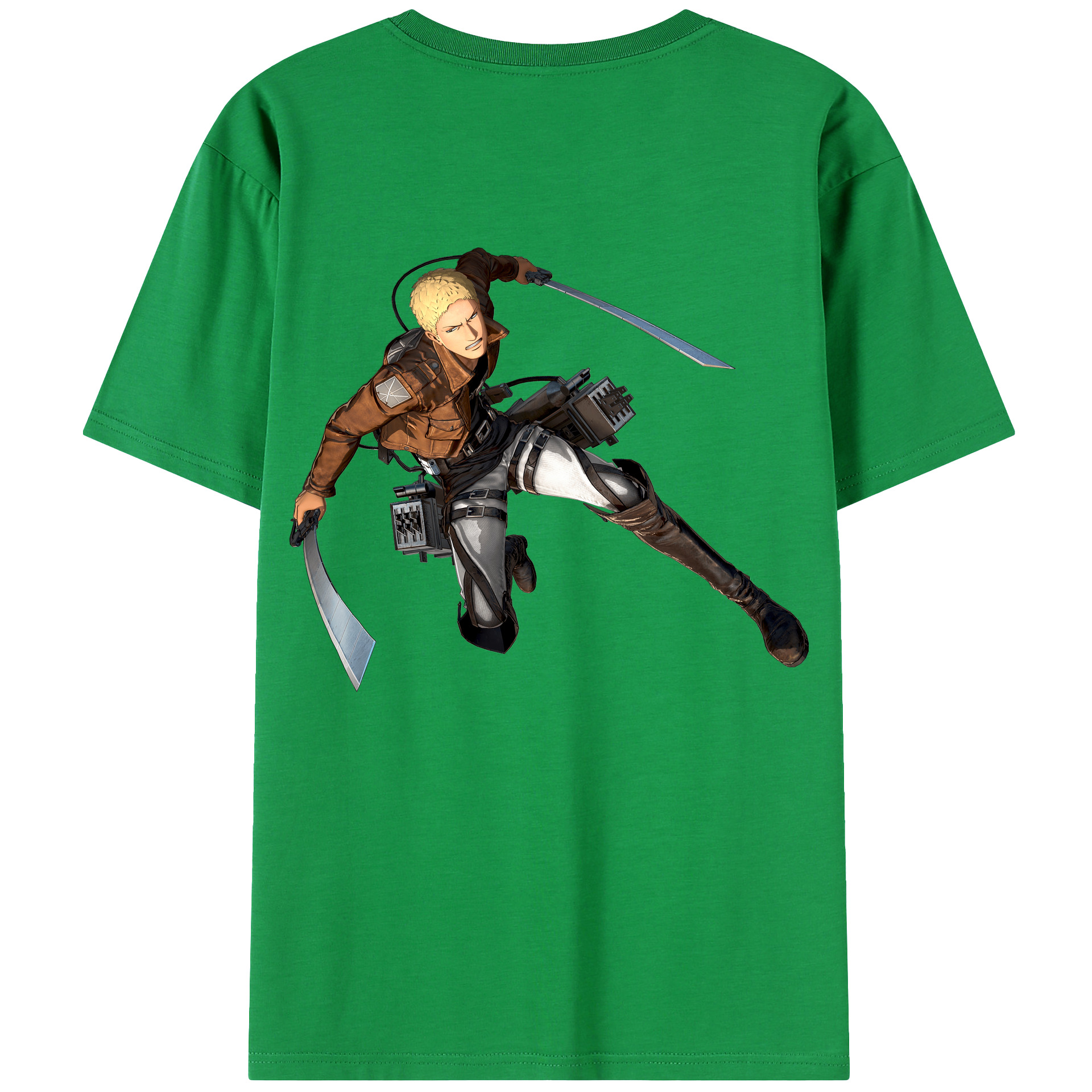 （画像用） 進撃の巨人 ライナー・ブラウン Attack on Titan Reiner Braun レディース半袖Tシャツ(バックプリント)