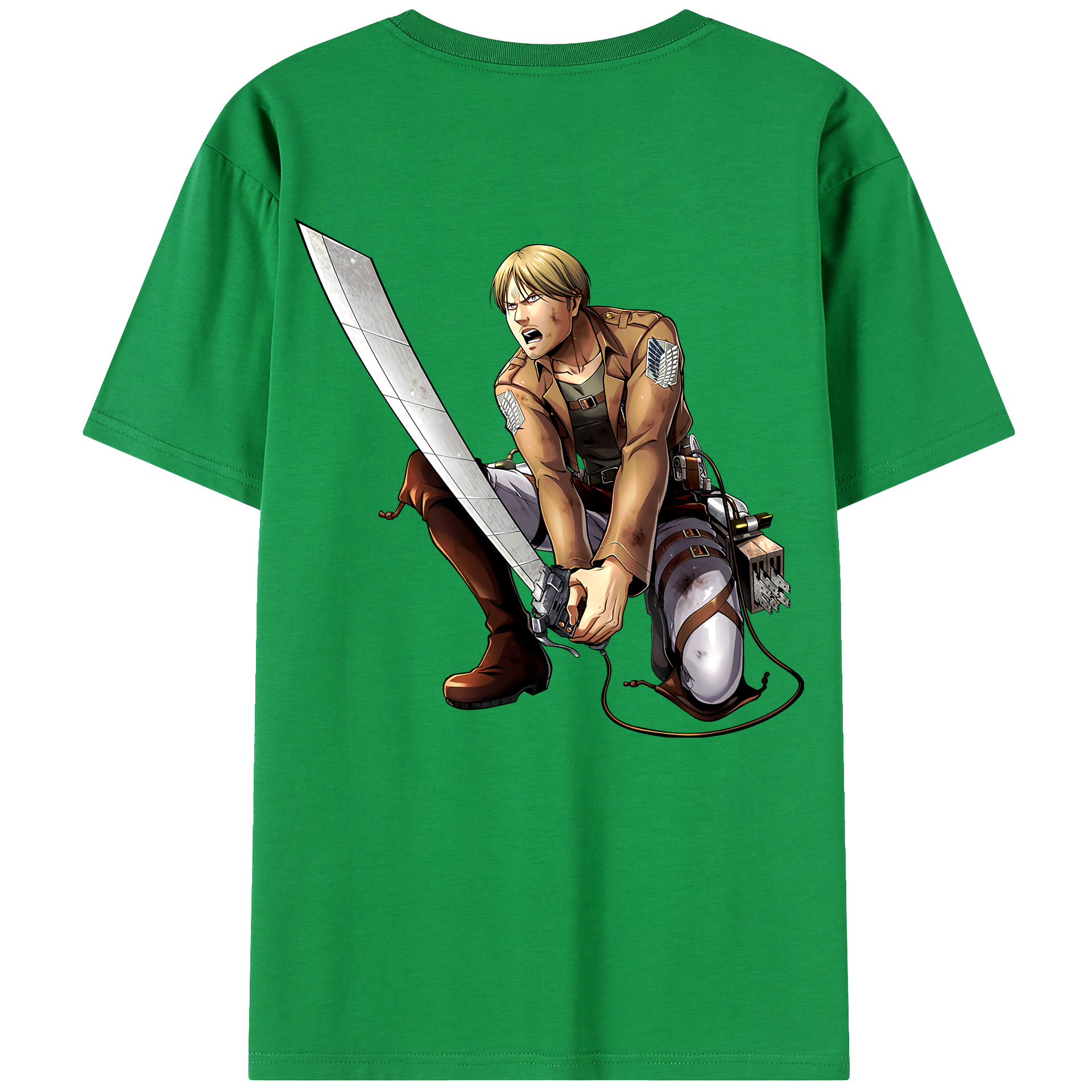 （画像用） 進撃の巨人 ミケ·ザカリアス Attack on Titan Mike Zakarius レディース半袖Tシャツ(バックプリント)