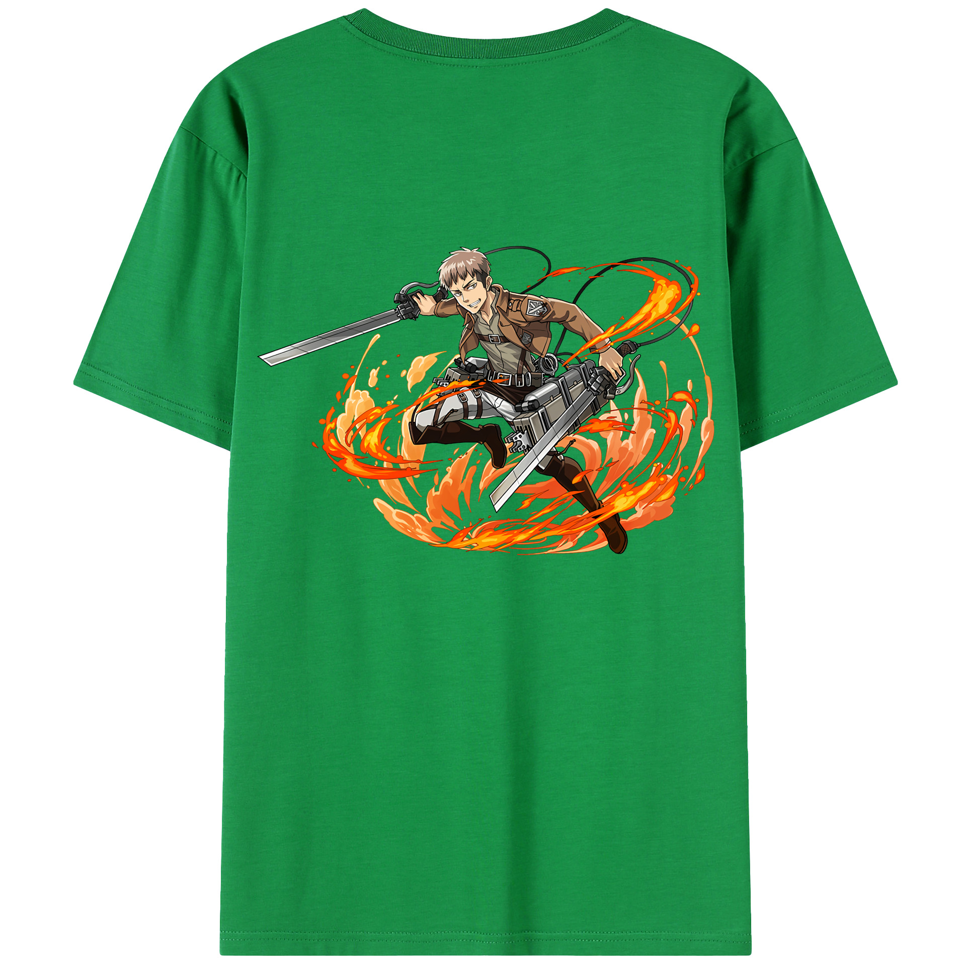 （画像用） 進撃の巨人 ジャン・キルシュタイン Attack on Titan Jean Kirstein レディース半袖Tシャツ(バックプリント)