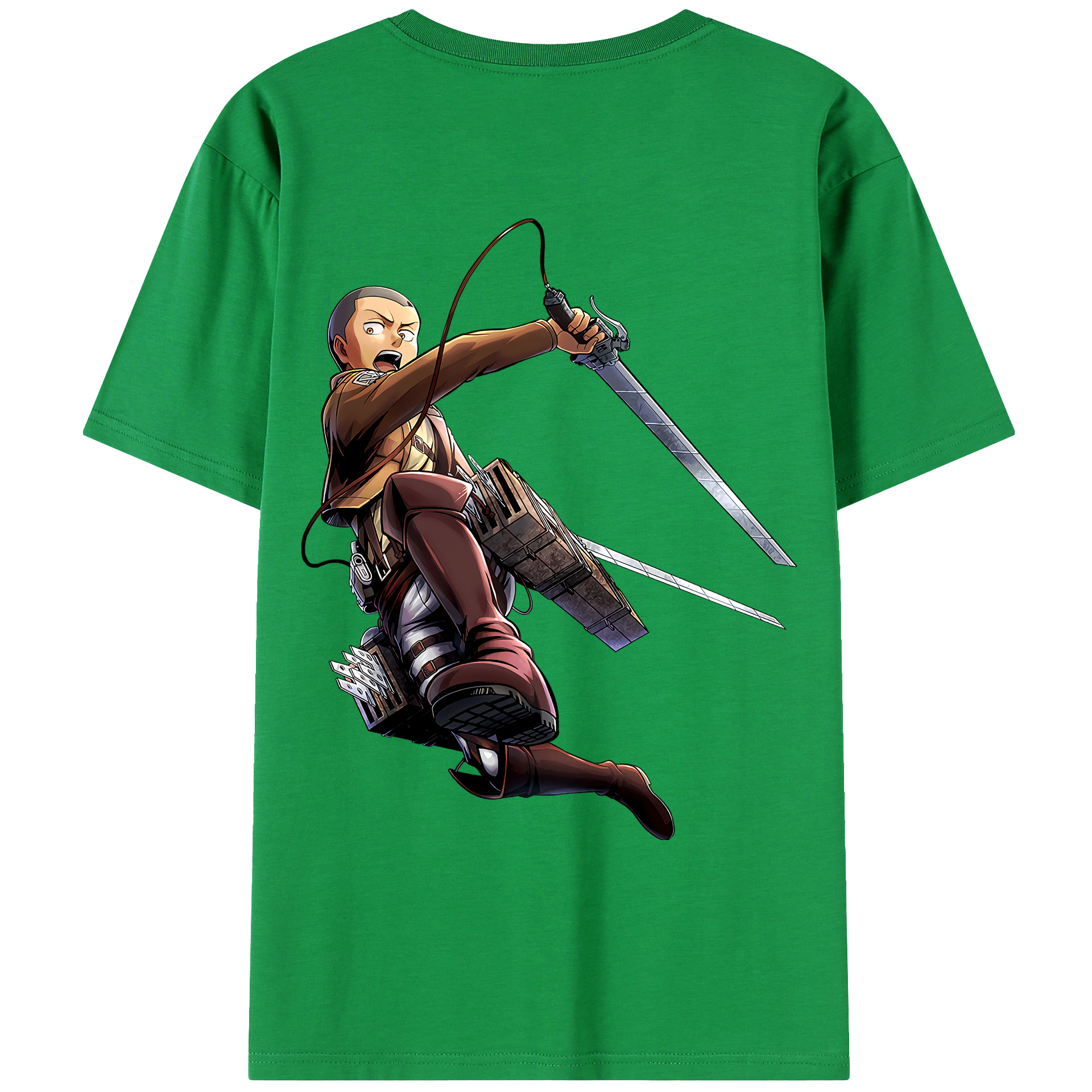 （画像用） 進撃の巨人 コニー·スプリンガー Attack on Titan Connie Springer レディース半袖Tシャツ(バックプリント)