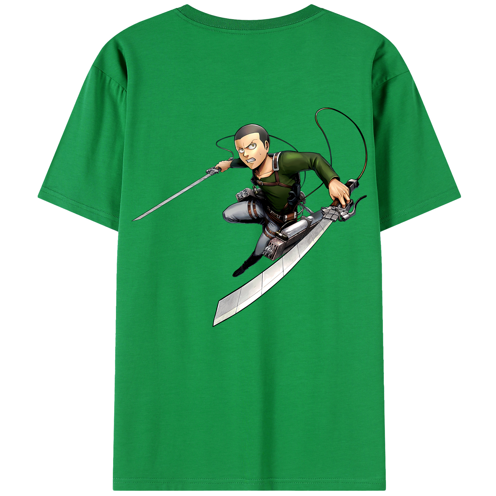 （画像用） 進撃の巨人 コニー·スプリンガー Attack on Titan Connie Springer レディース半袖Tシャツ(バックプリント)