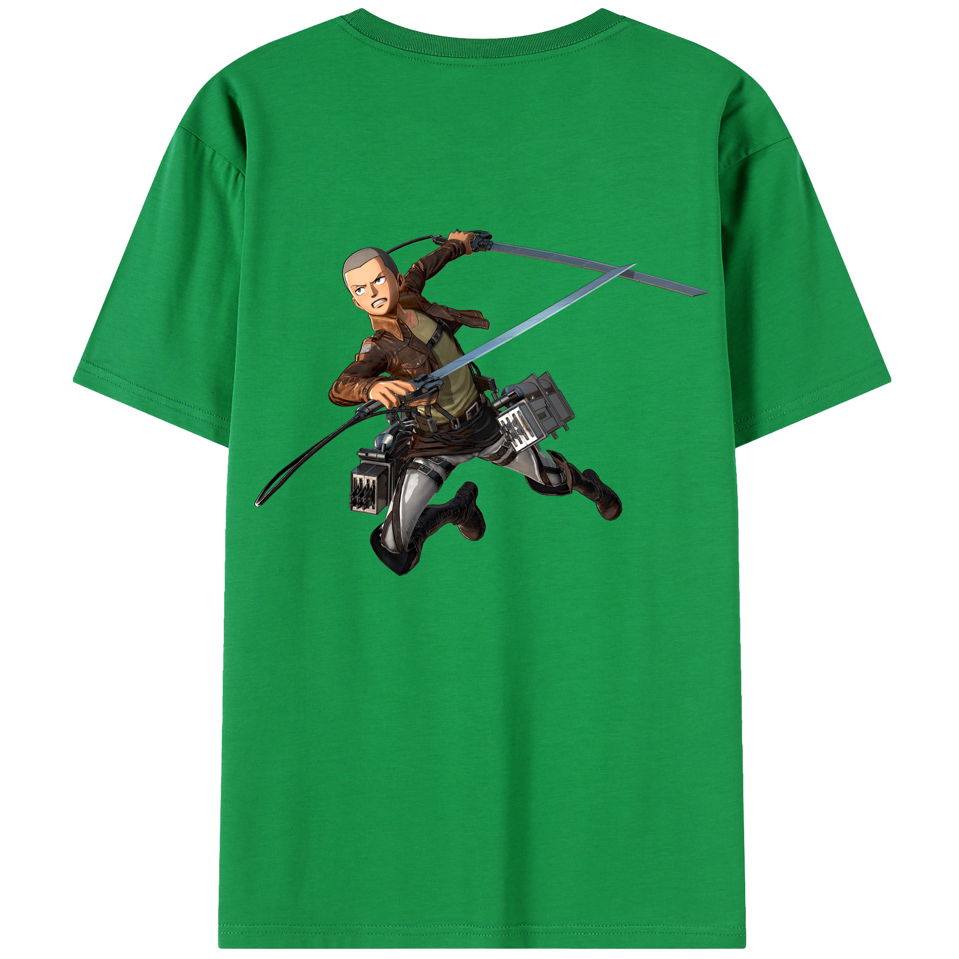 （画像用） 進撃の巨人 コニー·スプリンガー Attack on Titan Connie Springer レディース半袖Tシャツ(バックプリント)