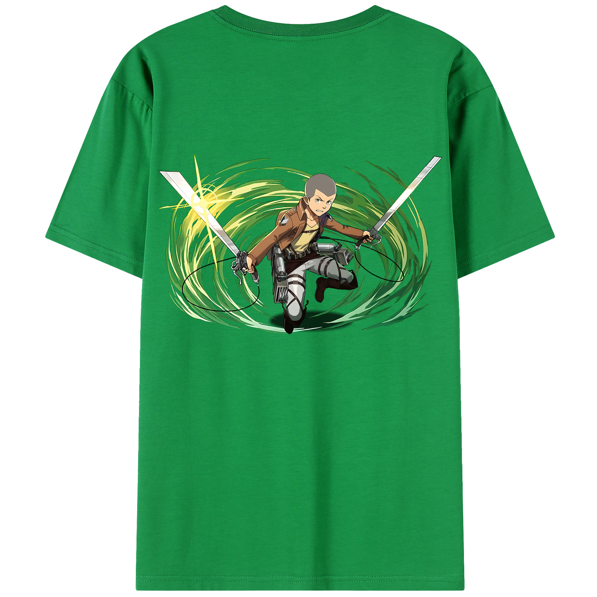 （画像用） 進撃の巨人 コニー·スプリンガー Attack on Titan Connie Springer レディース半袖Tシャツ(バックプリント)