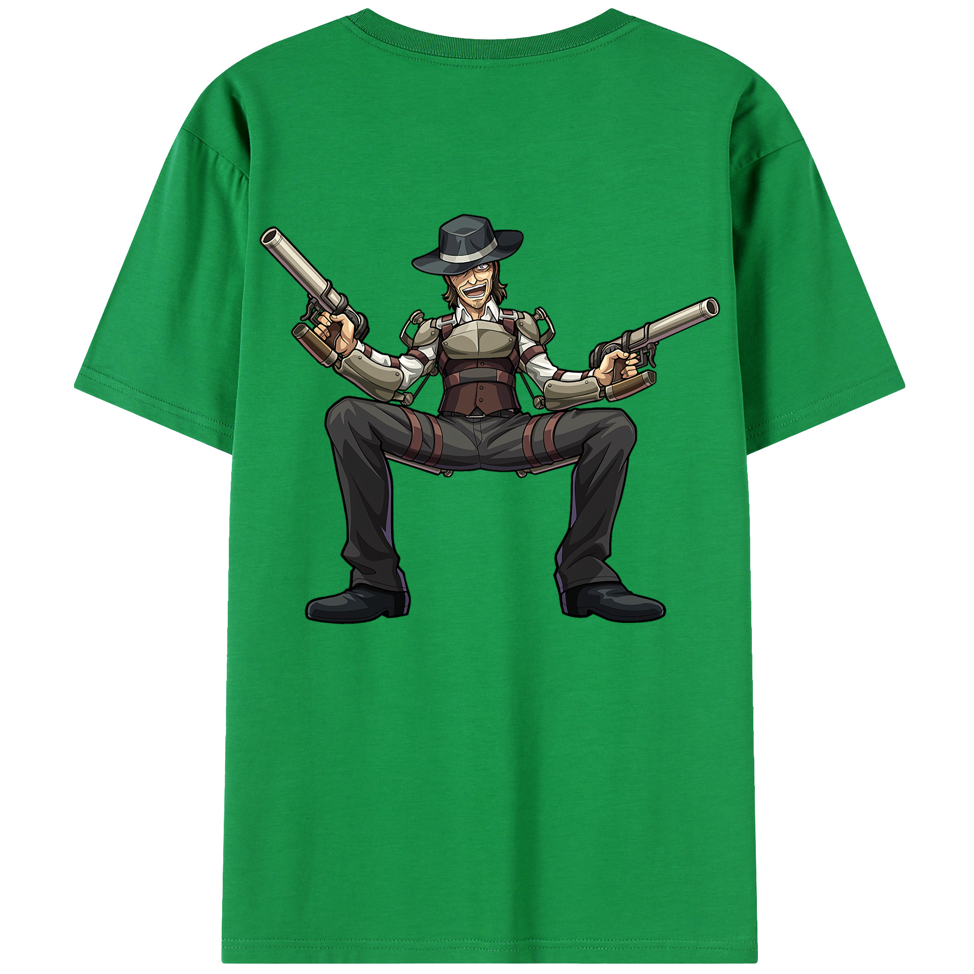 （画像用） 進撃の巨人 ケニー·アッカーマン Attack on Titan Kenny Ackerman レディース半袖Tシャツ(バックプリント)