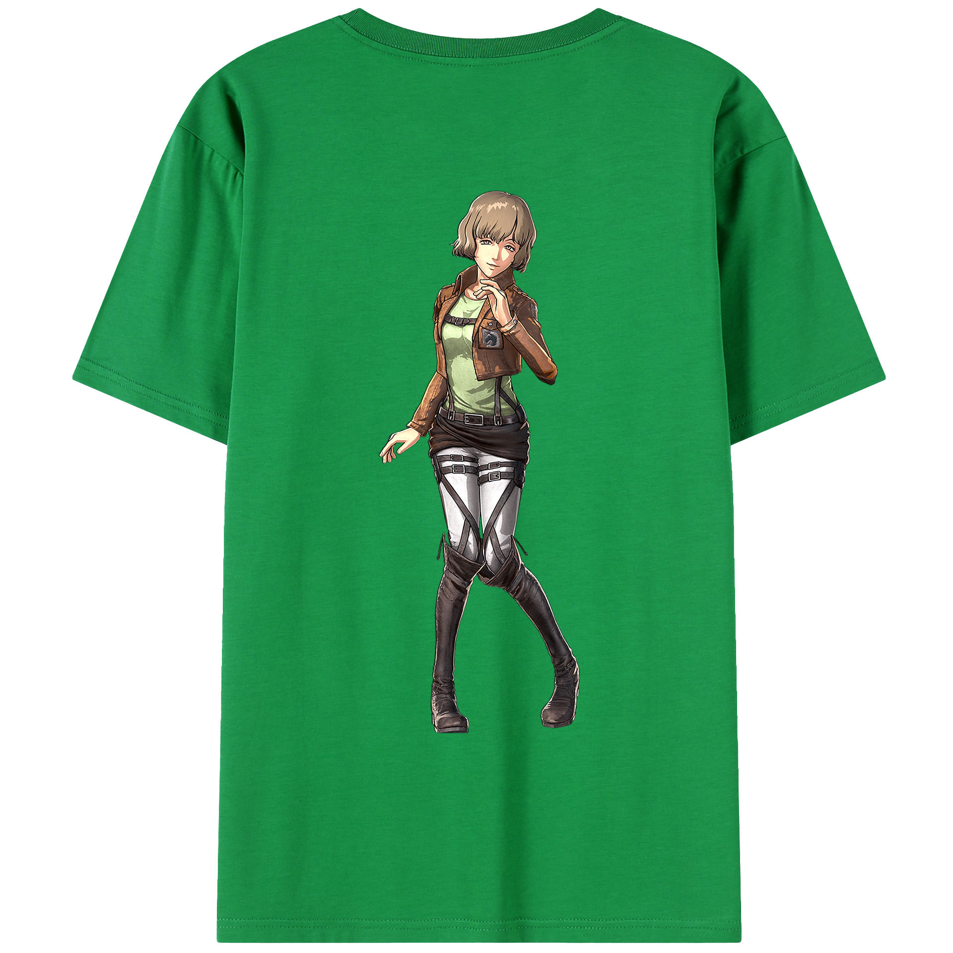 （画像用） 進撃の巨人 ヒツチ Attack on Titan Hitch レディース半袖Tシャツ(バックプリント)