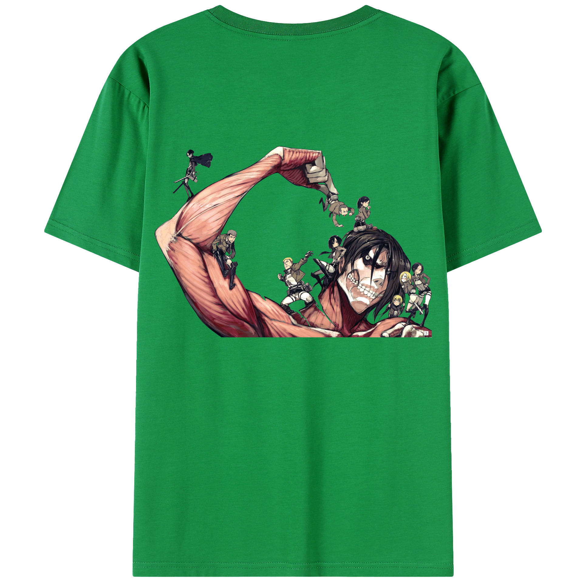 （画像用） 進撃の巨人 Attack on Titan レディース半袖Tシャツ(バックプリント)