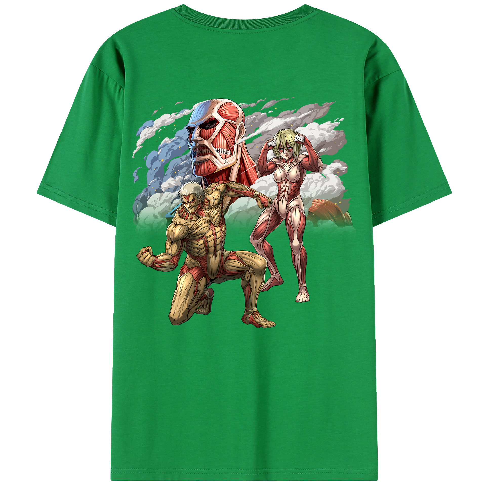 （画像用） 進撃の巨人 Attack on Titan レディース半袖Tシャツ(バックプリント)